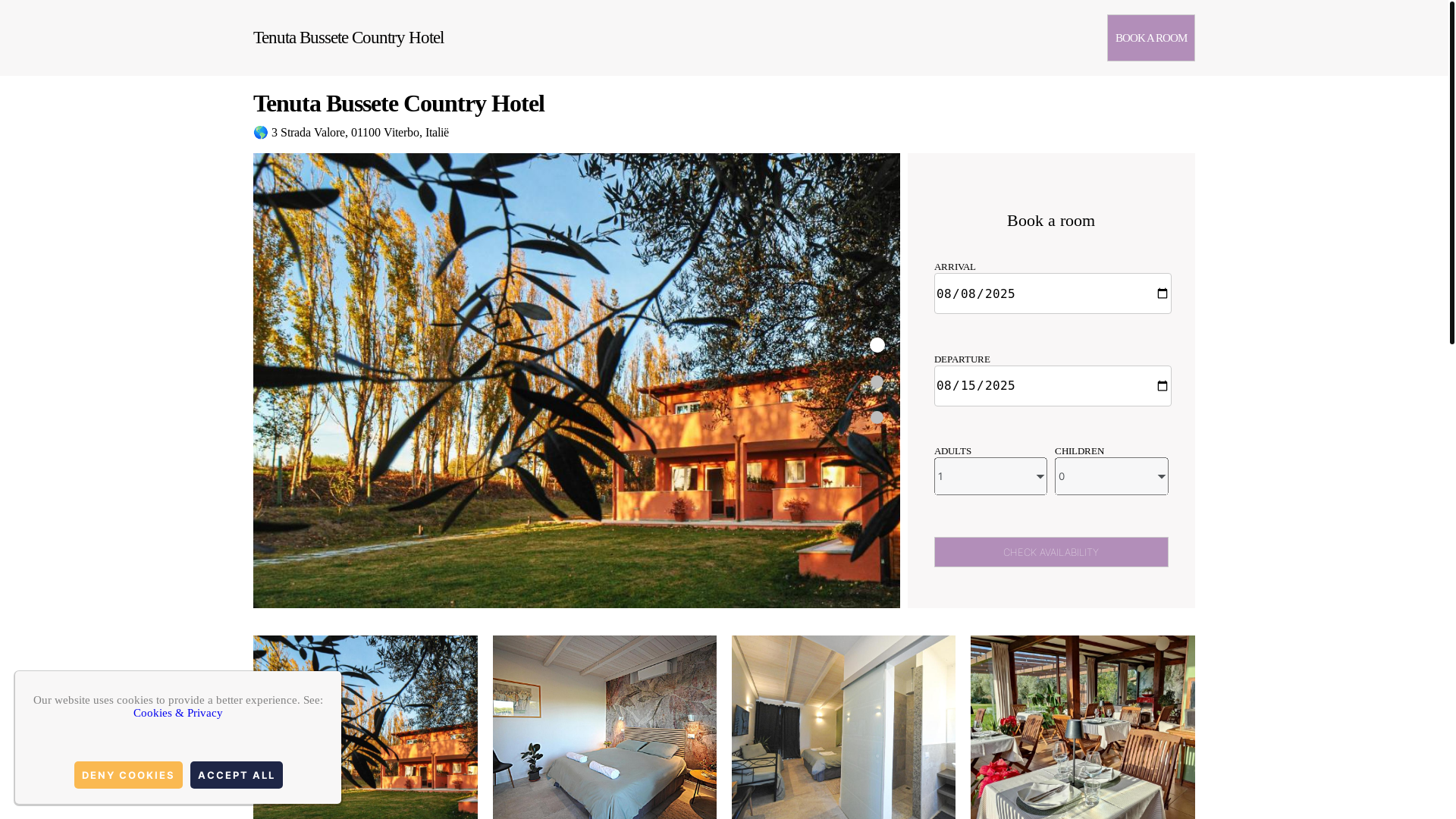website screenshot of https://tenuta-bussete-country-hotel.com.es/