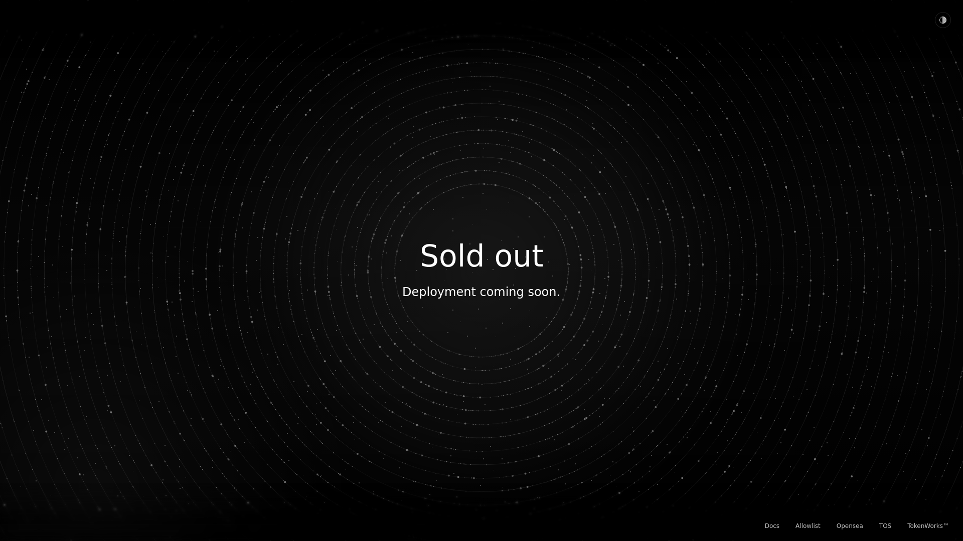 website screenshot of https://tenthousandtoken.net/
