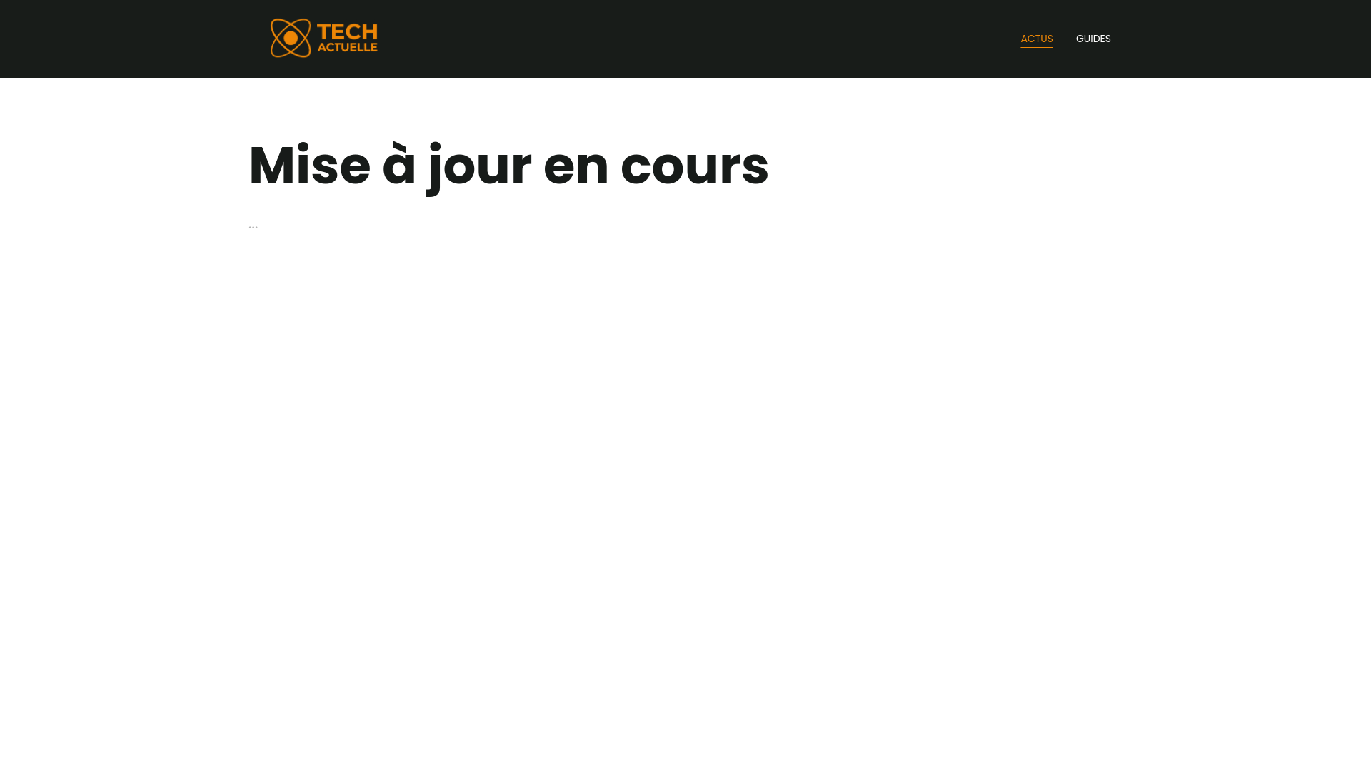 website screenshot of https://techactuelle.com/