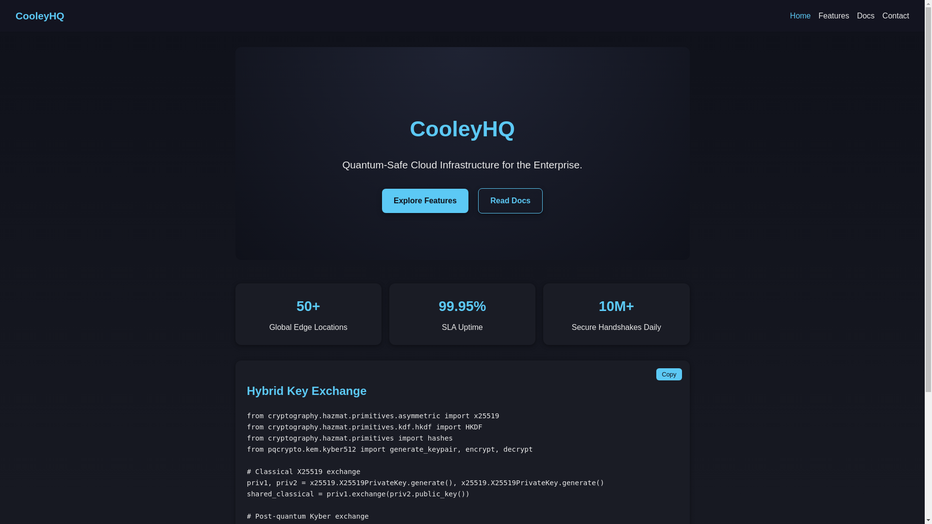 website screenshot of https://cooleyhq.pages.dev/