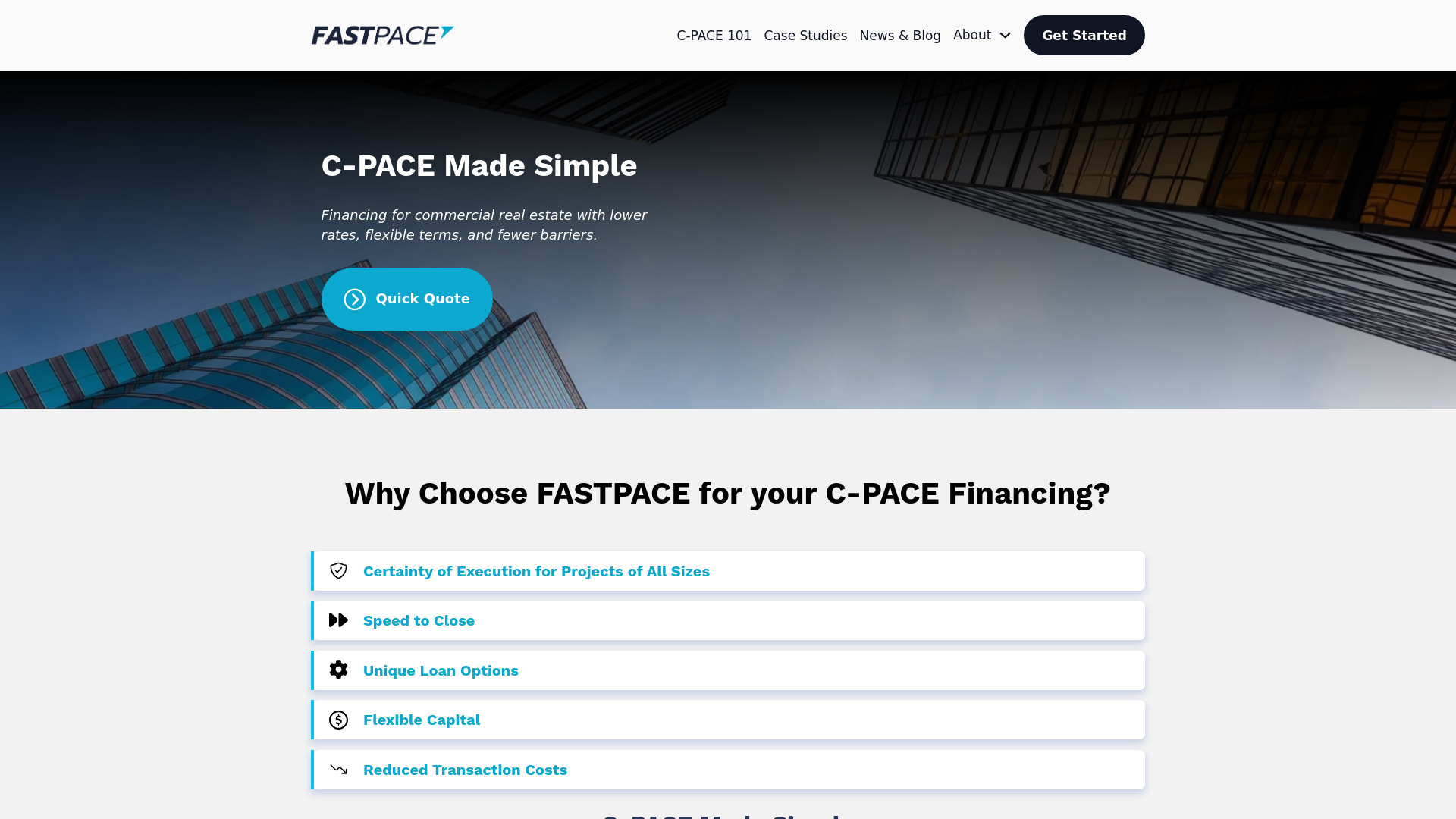 website screenshot of https://meetfastpace.com