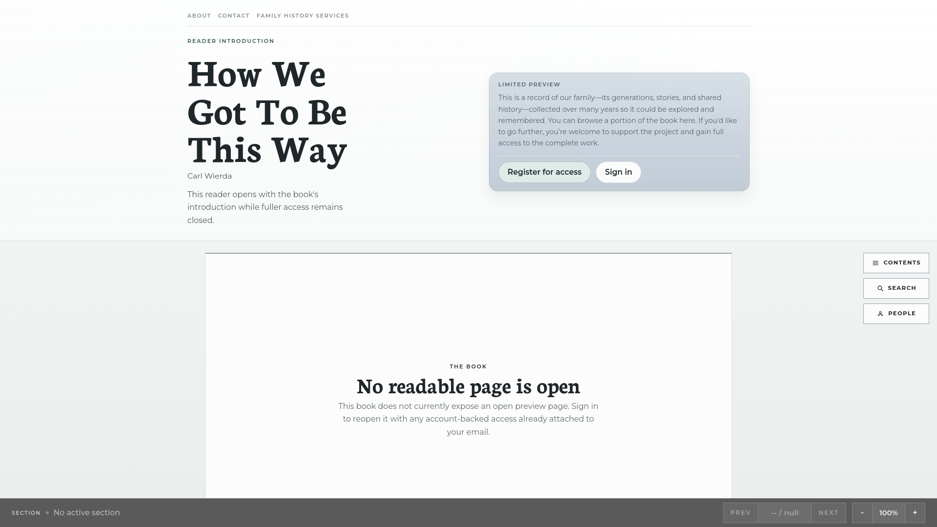 website screenshot of https://howwegotthisway.com
