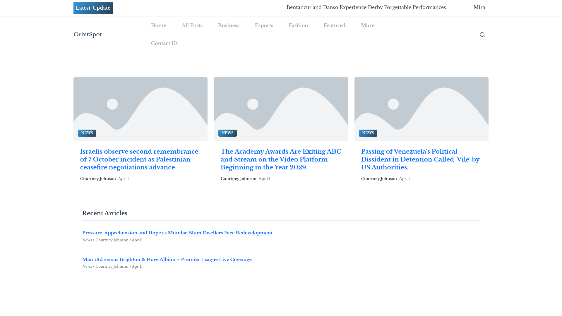 website screenshot of https://orbitspot.nl
