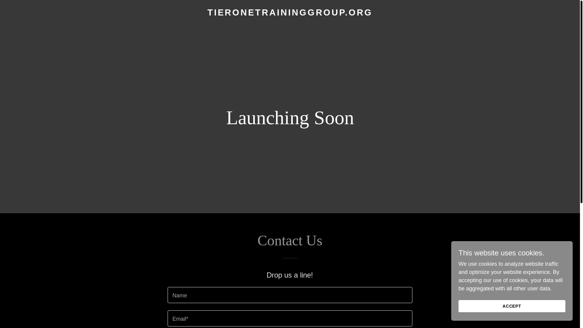 website screenshot of https://tieronetraininggroup.org/