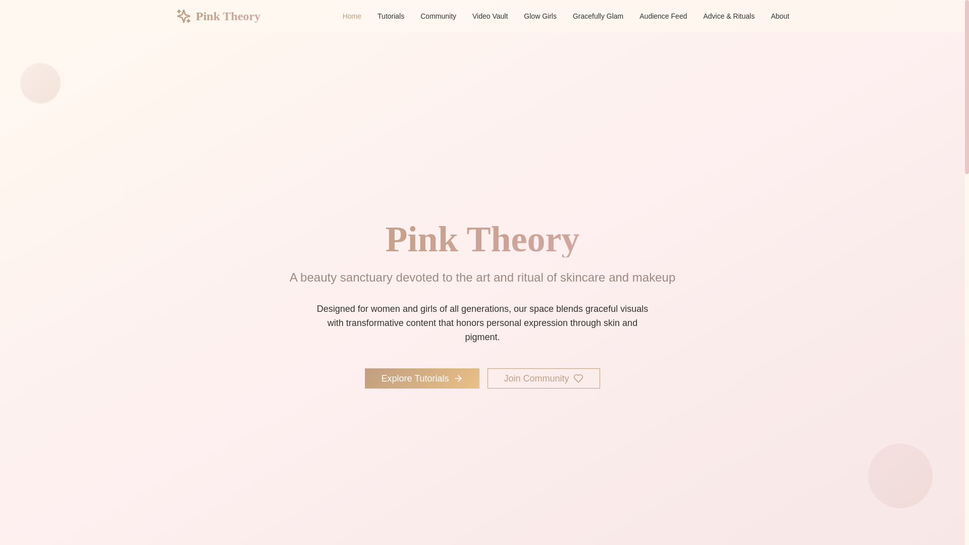 website screenshot of https://pinkvanityclub.com/