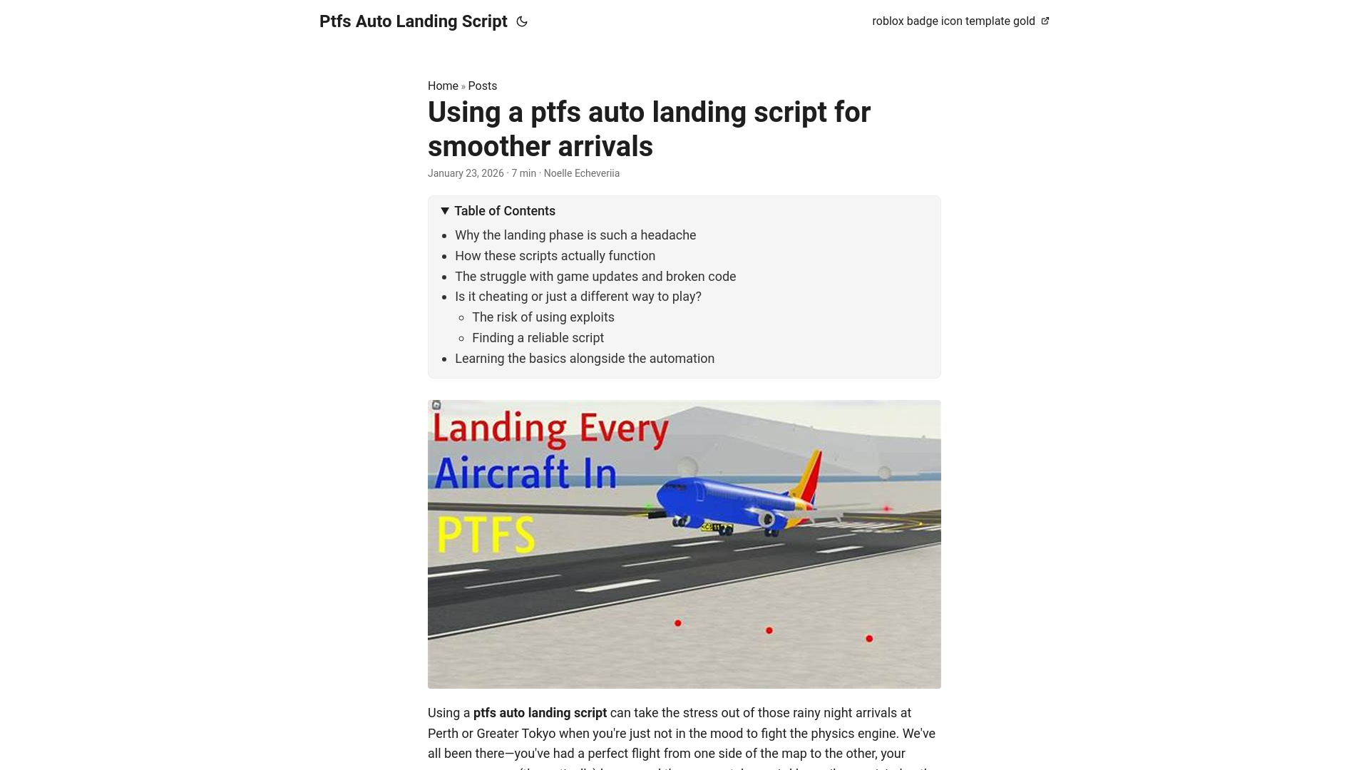 website screenshot of https://ptfs-auto-landing-script.pages.dev/