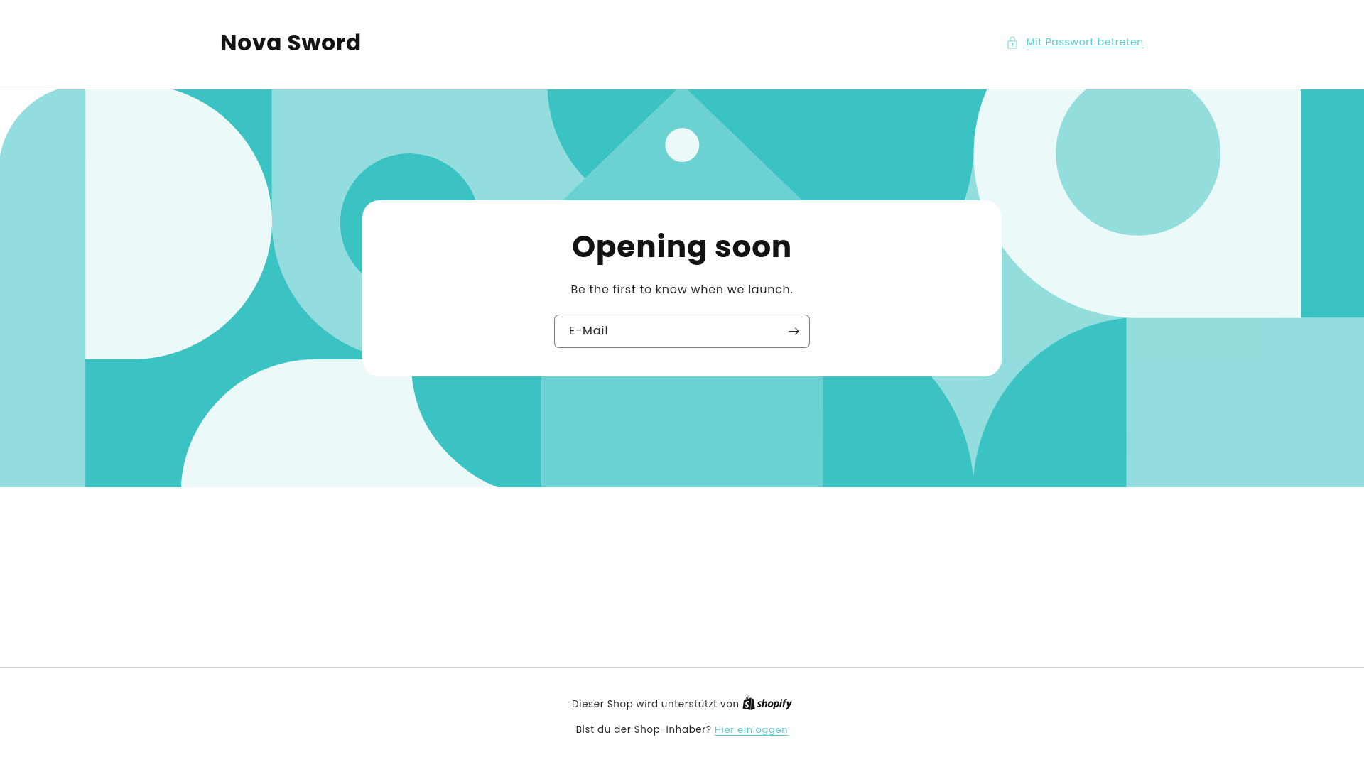 website screenshot of https://novasword.de/