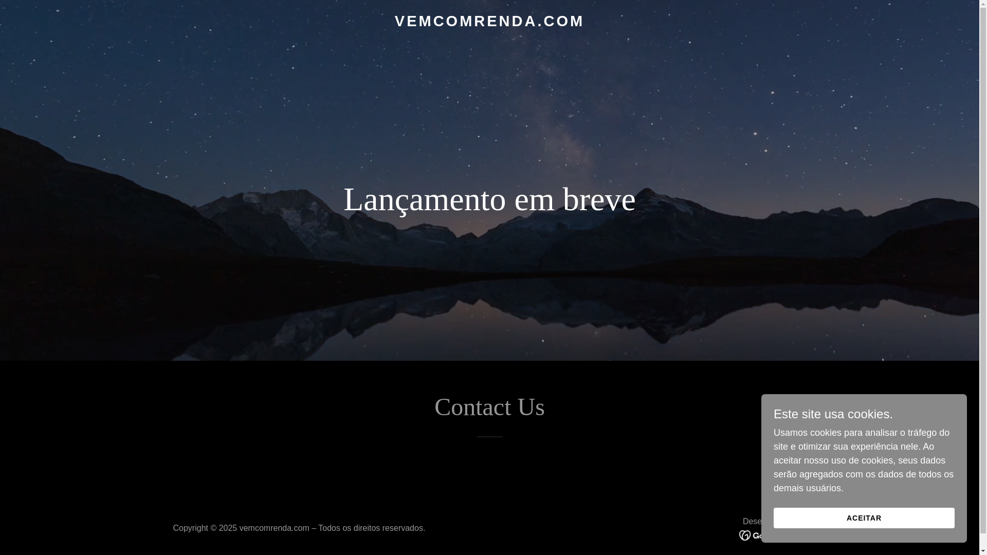 website screenshot of https://vemcomrenda.com/