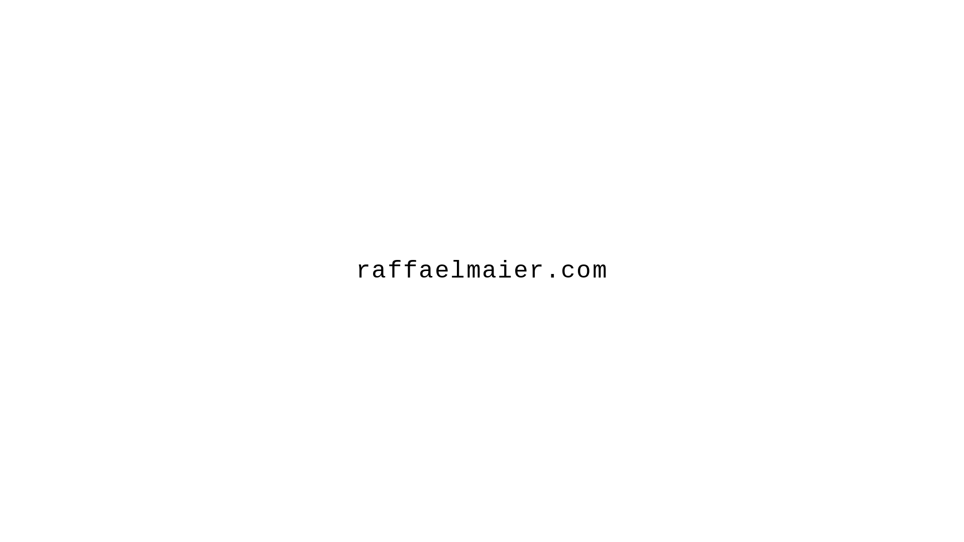 website screenshot of https://raffaelmaier.com/