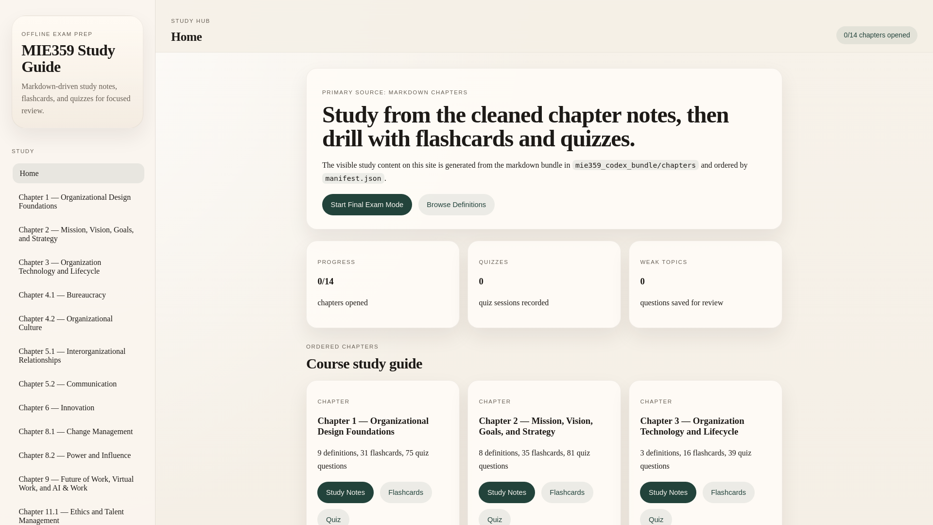 website screenshot of https://mie359-study-site.pages.dev/