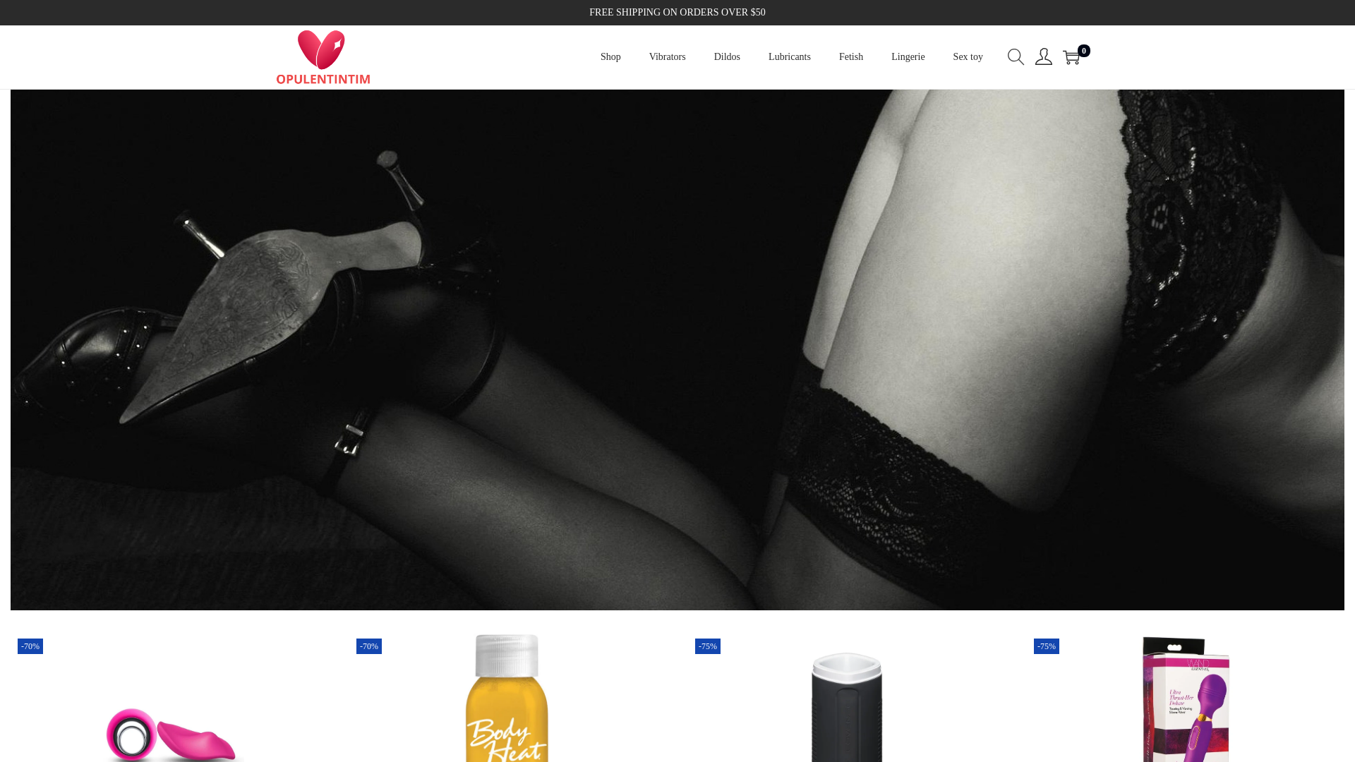 website screenshot of https://opulentintim.com