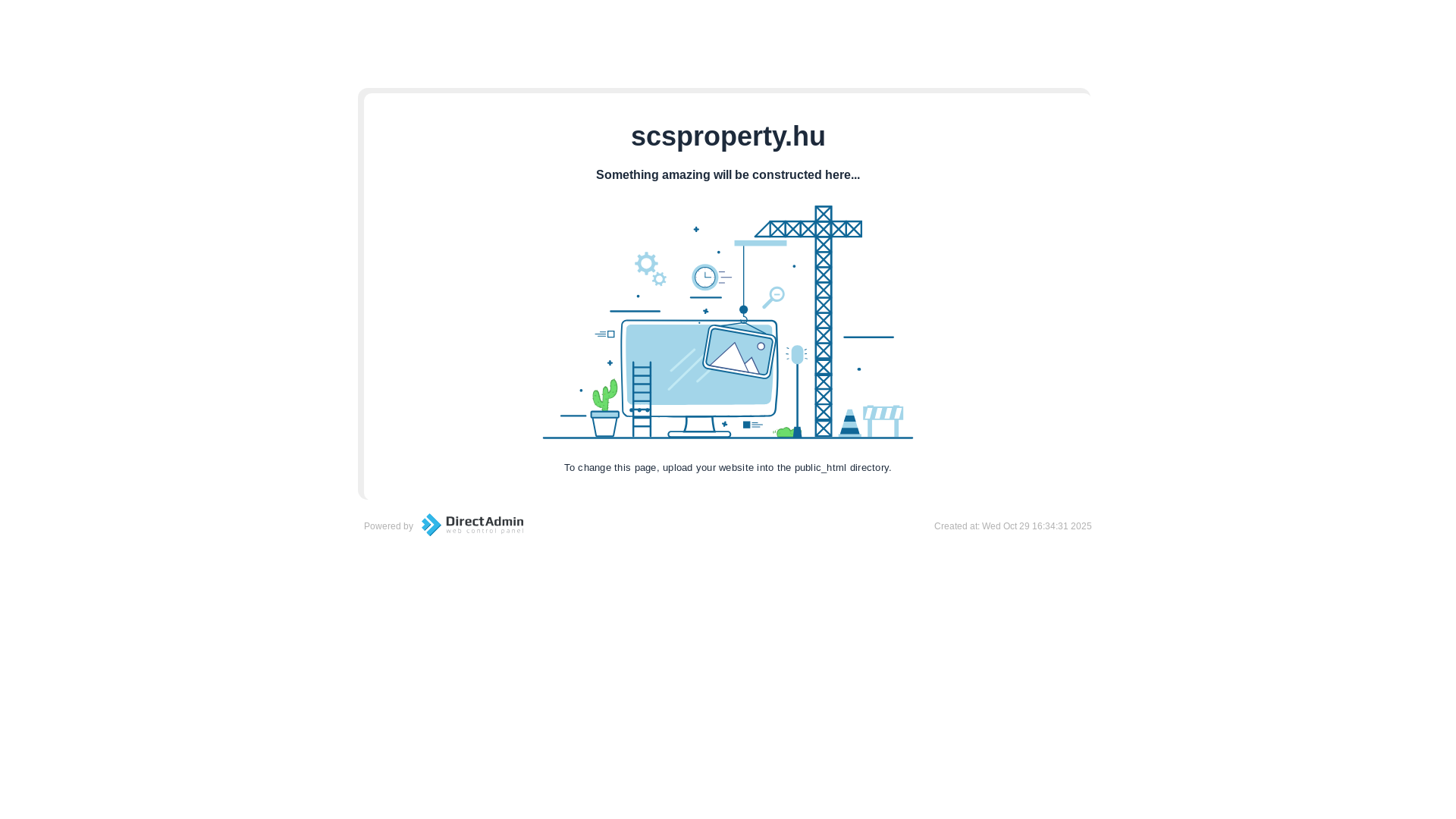 website screenshot of https://scsproperty.hu/