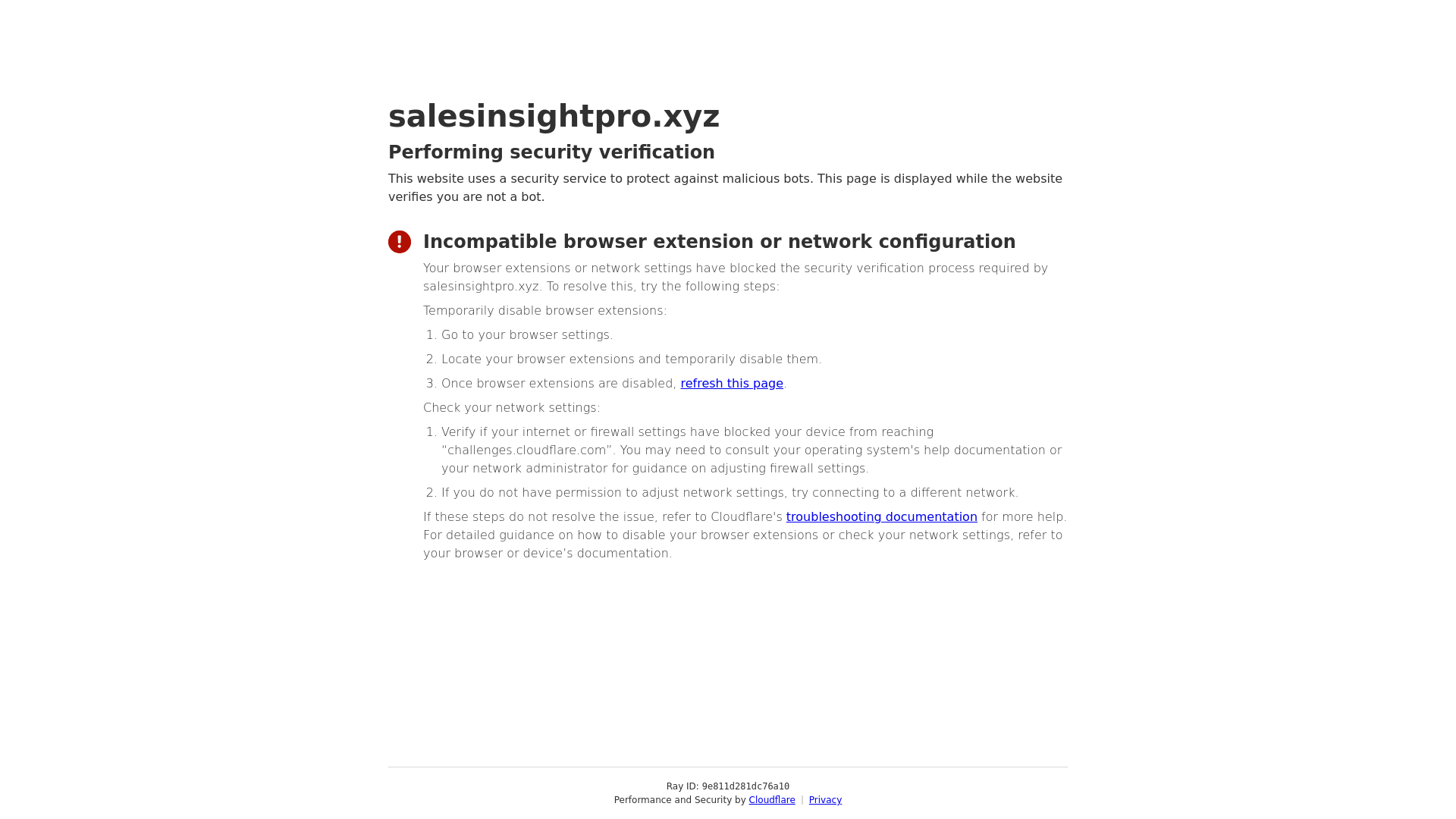 website screenshot of https://salesinsightpro.xyz