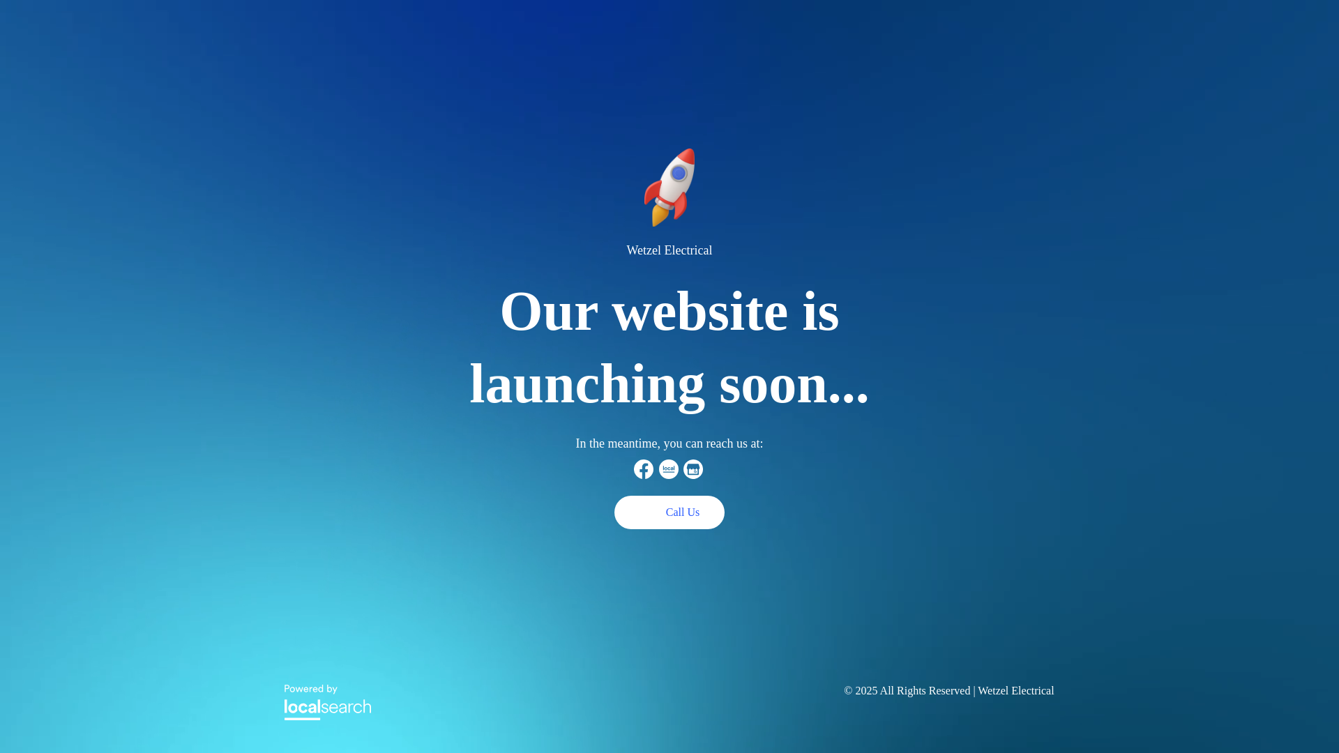 website screenshot of https://wetzelelectrical.com.au/