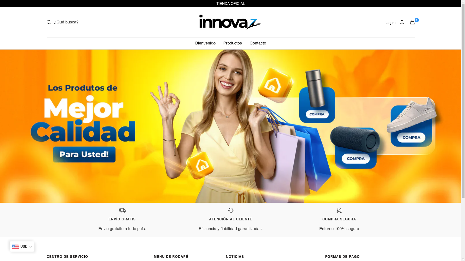 website screenshot of https://innovaz-tienda.store/