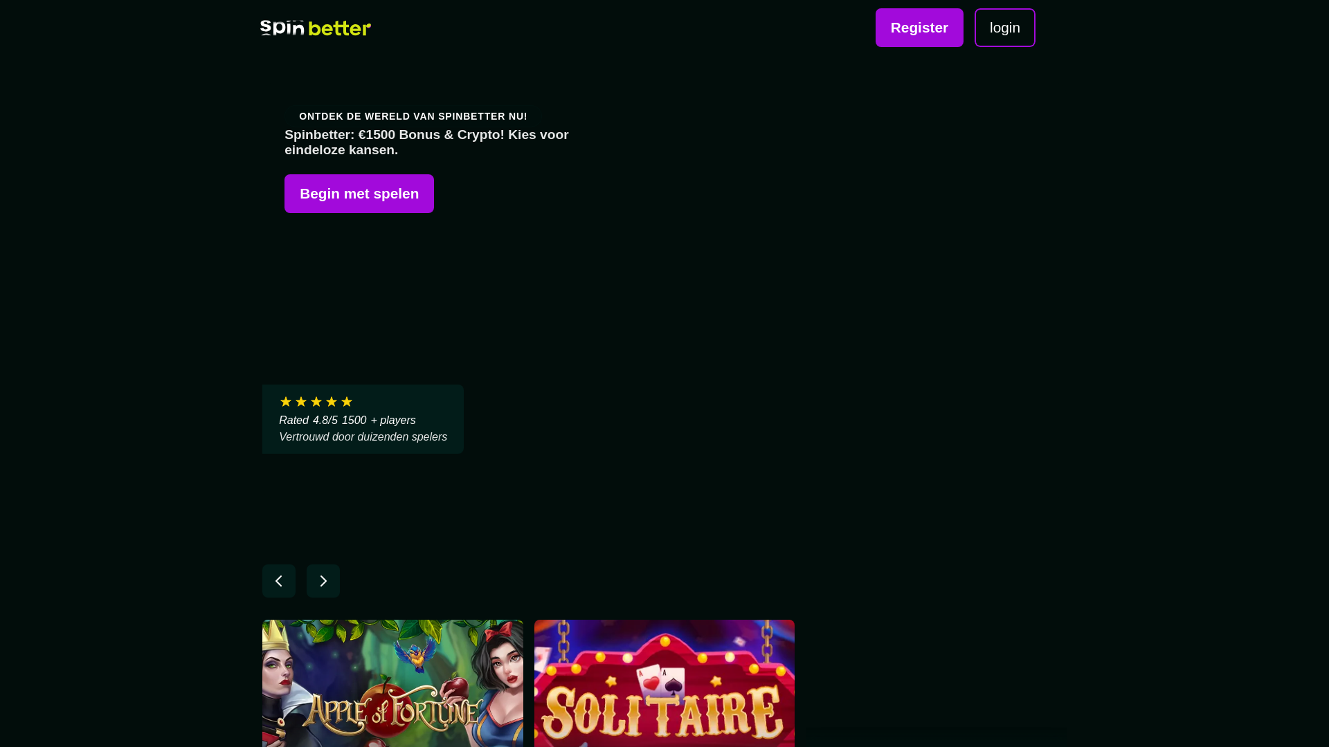 website screenshot of https://spinbetter-com-nl.pages.dev/
