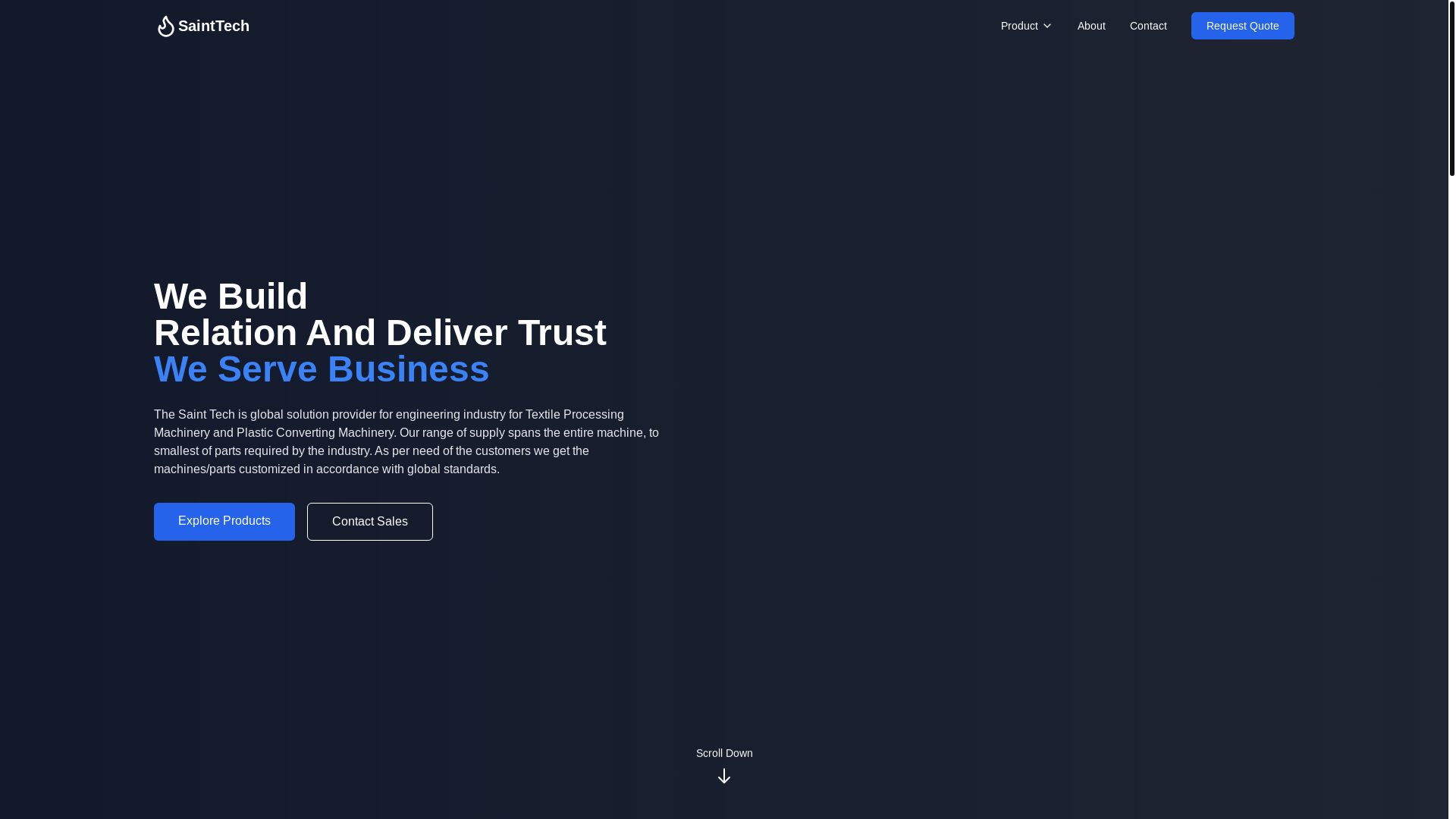 website screenshot of https://sainttech.pages.dev/