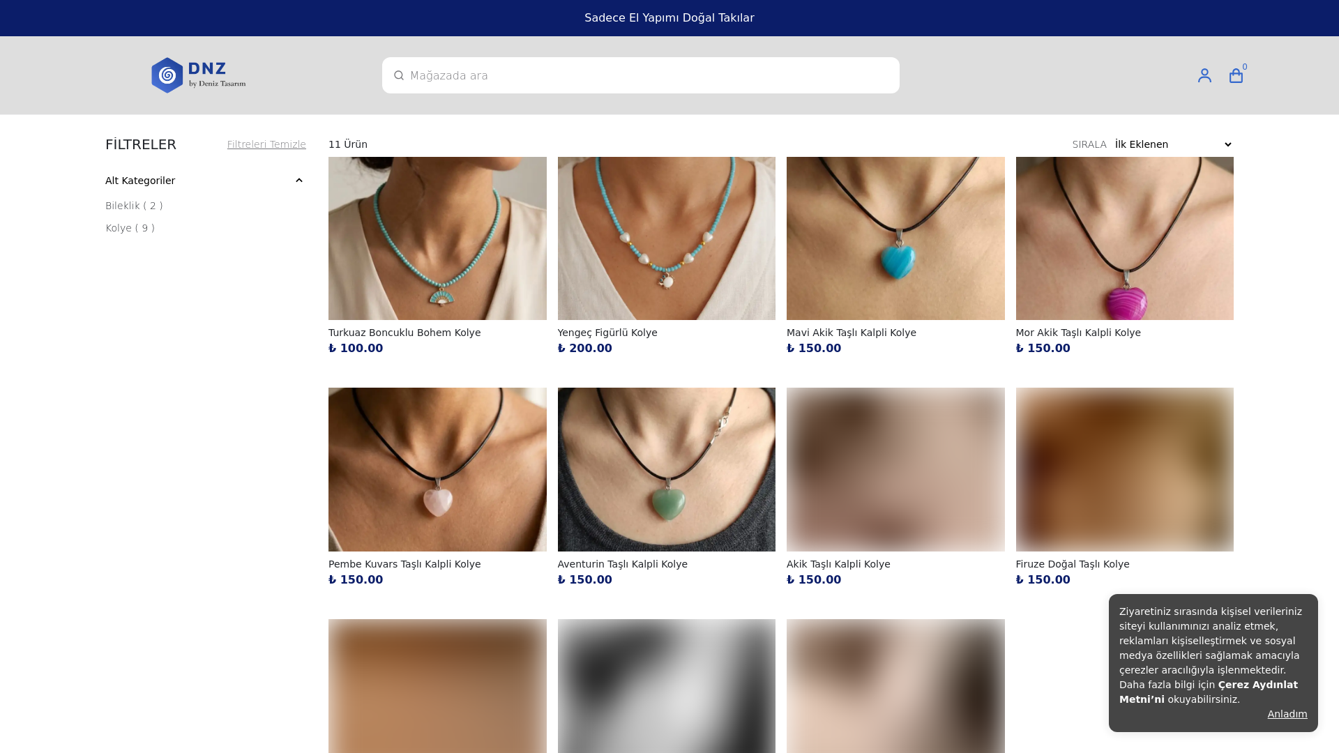 website screenshot of https://bydeniztasarim.com/