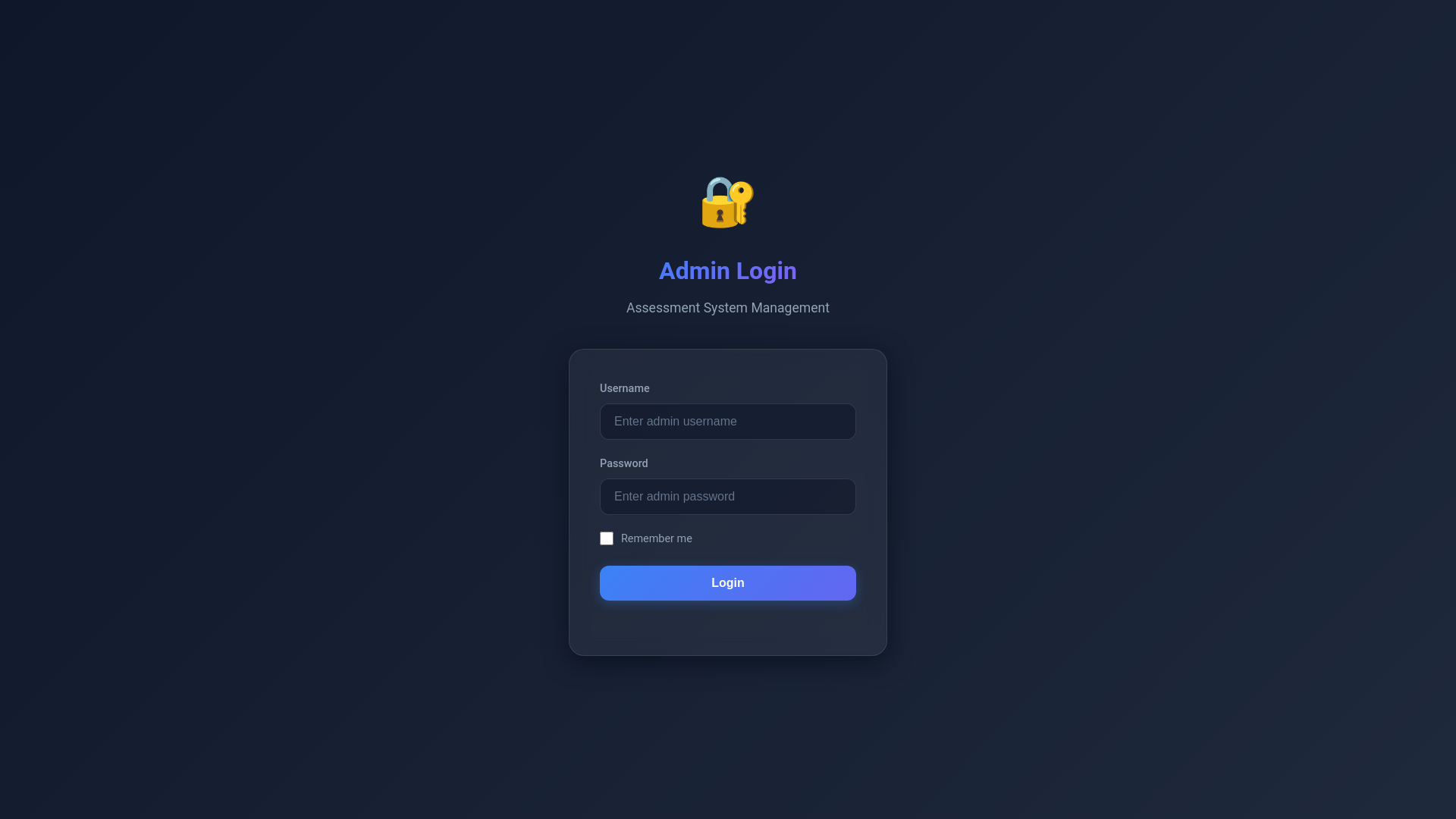 website screenshot of https://assessment-admin-74s.pages.dev/