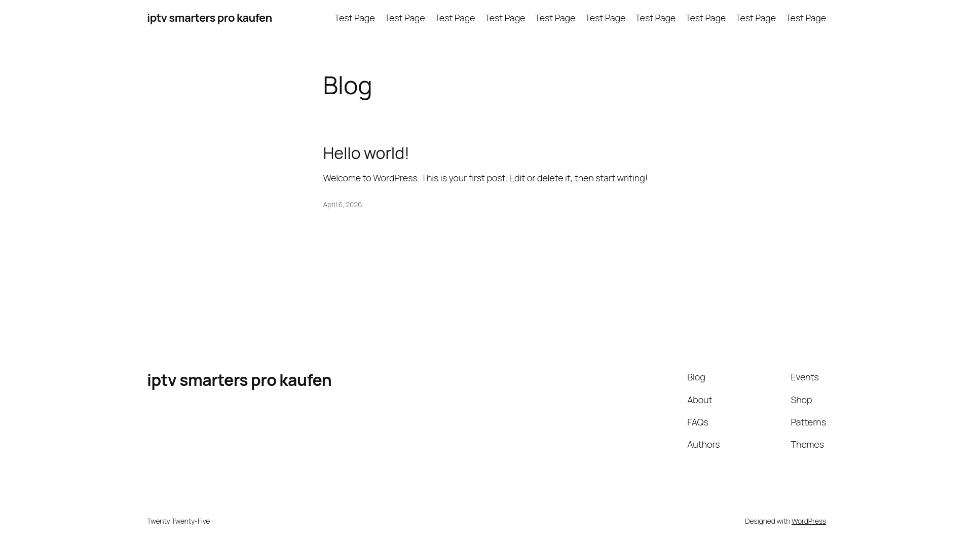 website screenshot of https://iptvsmartersprokaufen.de/