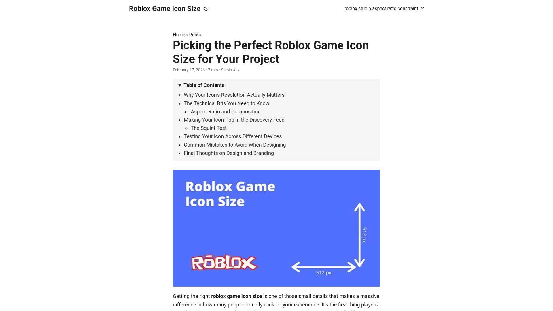 website screenshot of https://roblox-game-icon-size.pages.dev/