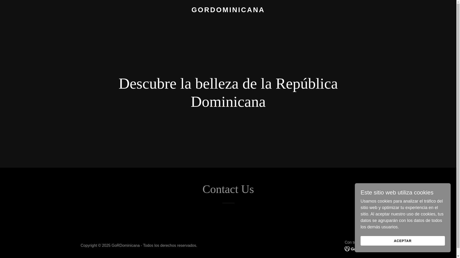 website screenshot of https://gordominicana.com/
