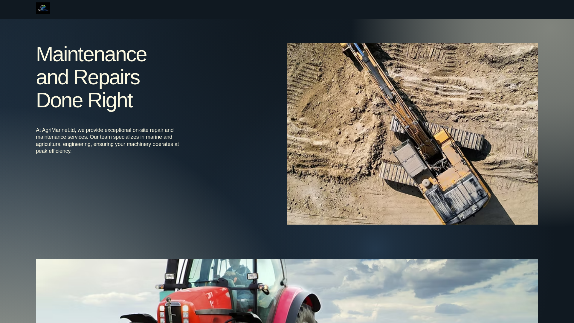 website screenshot of https://agrimarineltd.co.uk/