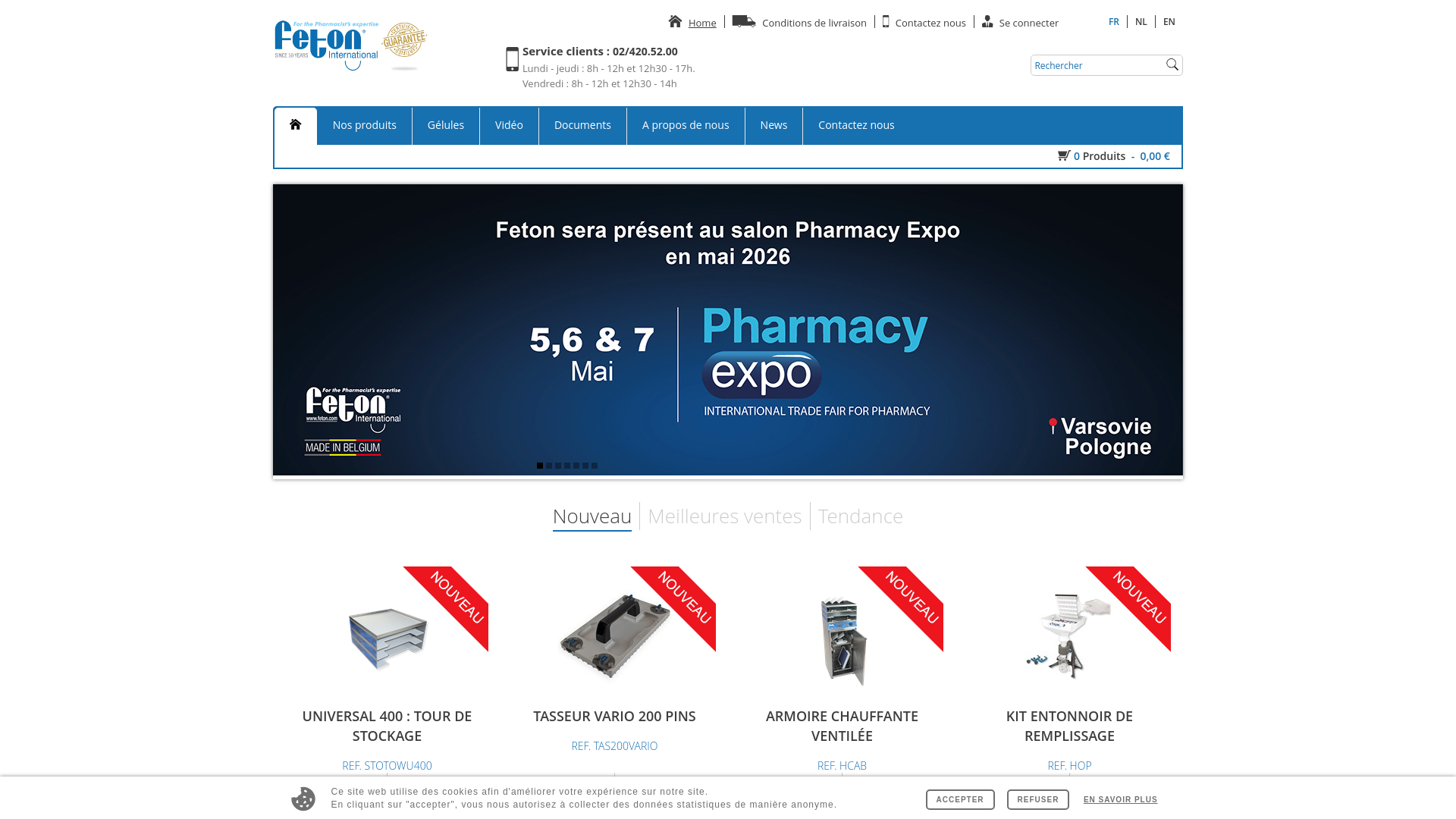 website screenshot of https://feton.com/