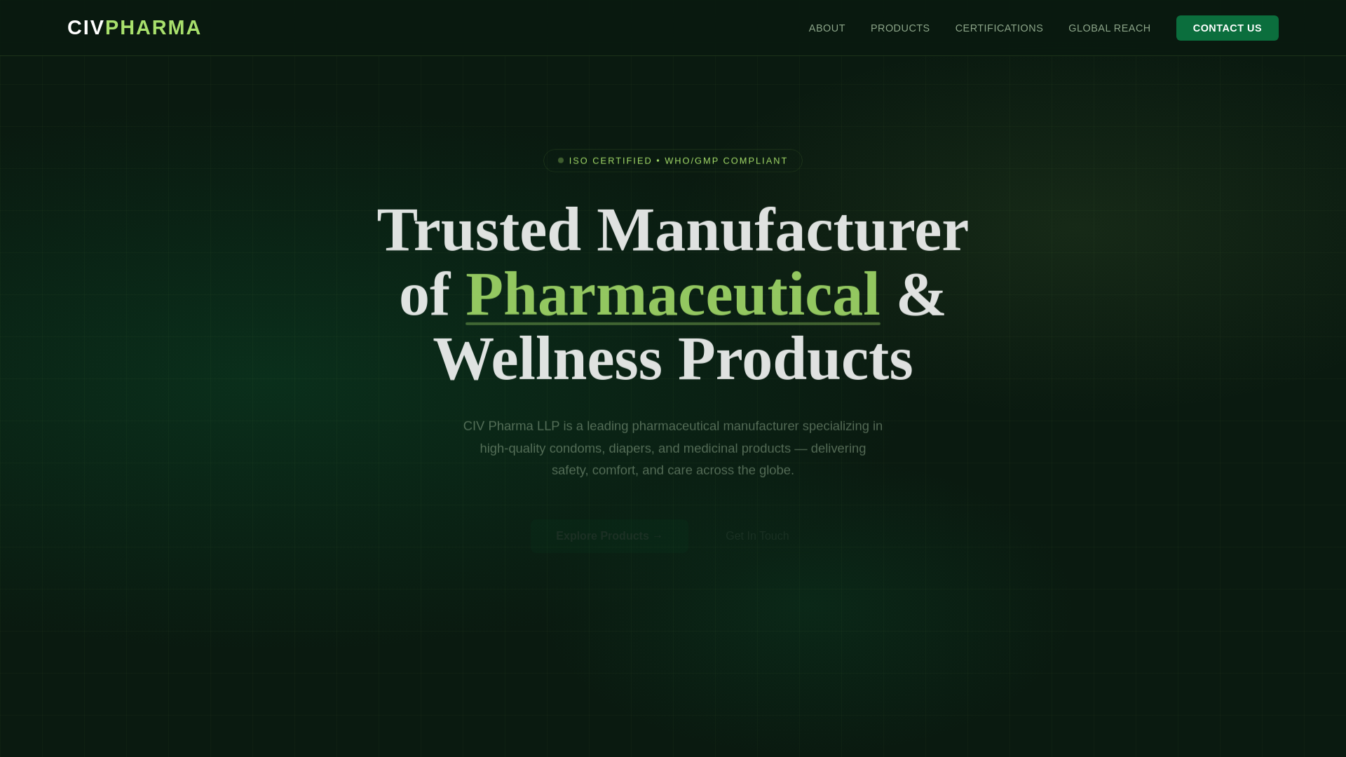 website screenshot of https://civ-pharma.pages.dev/