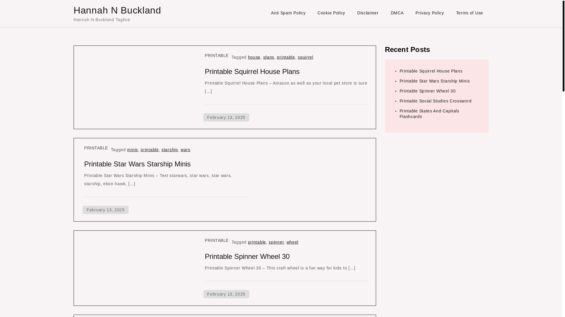 website screenshot of https://hannahnbuckland.pages.dev/
