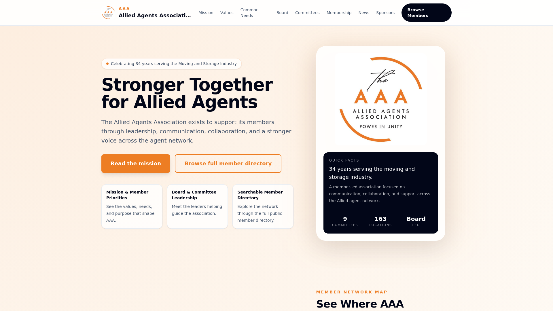 website screenshot of https://site-allied-agency-association.pages.dev/