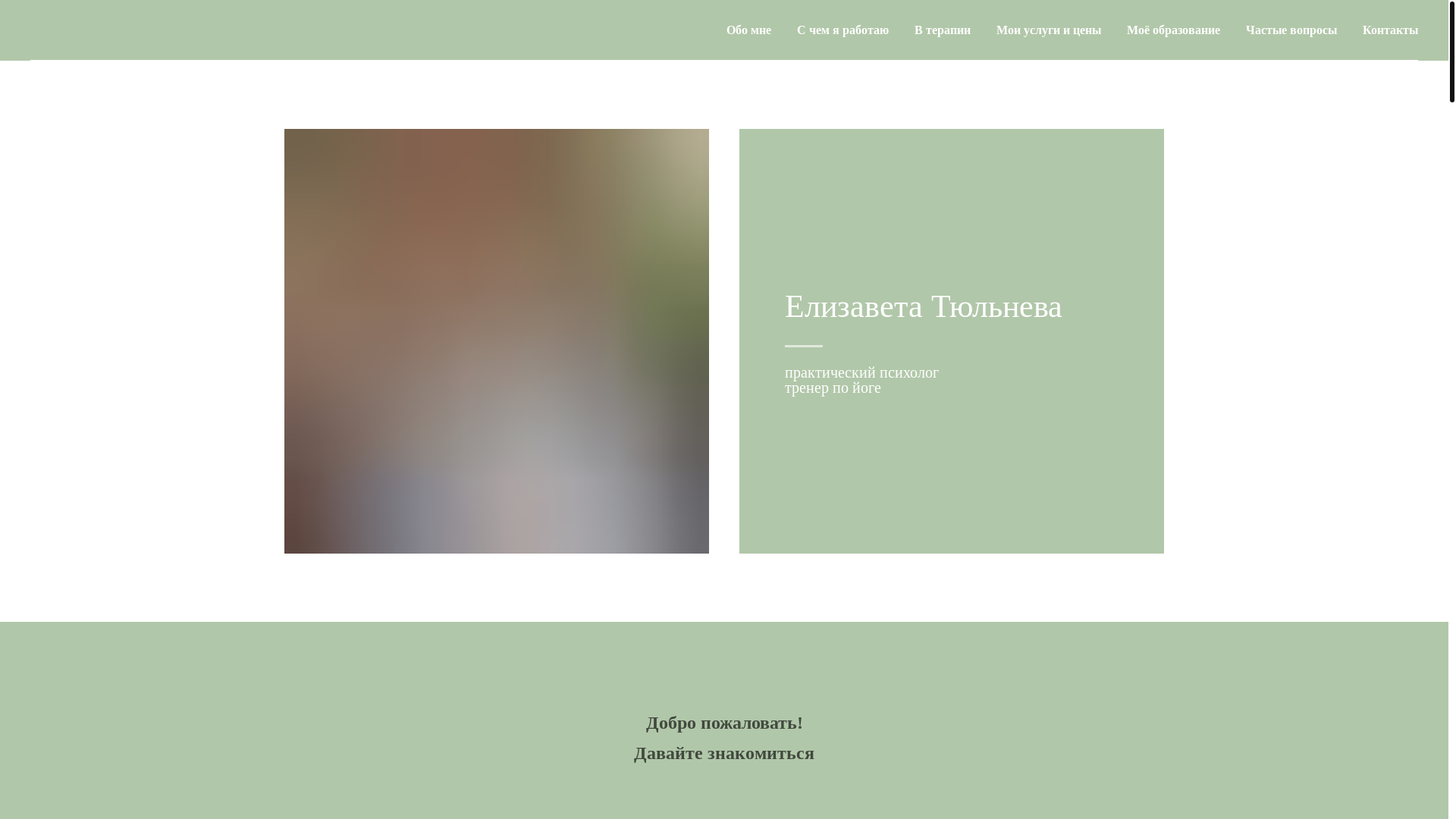 website screenshot of https://elizavetatyulneva.ru/