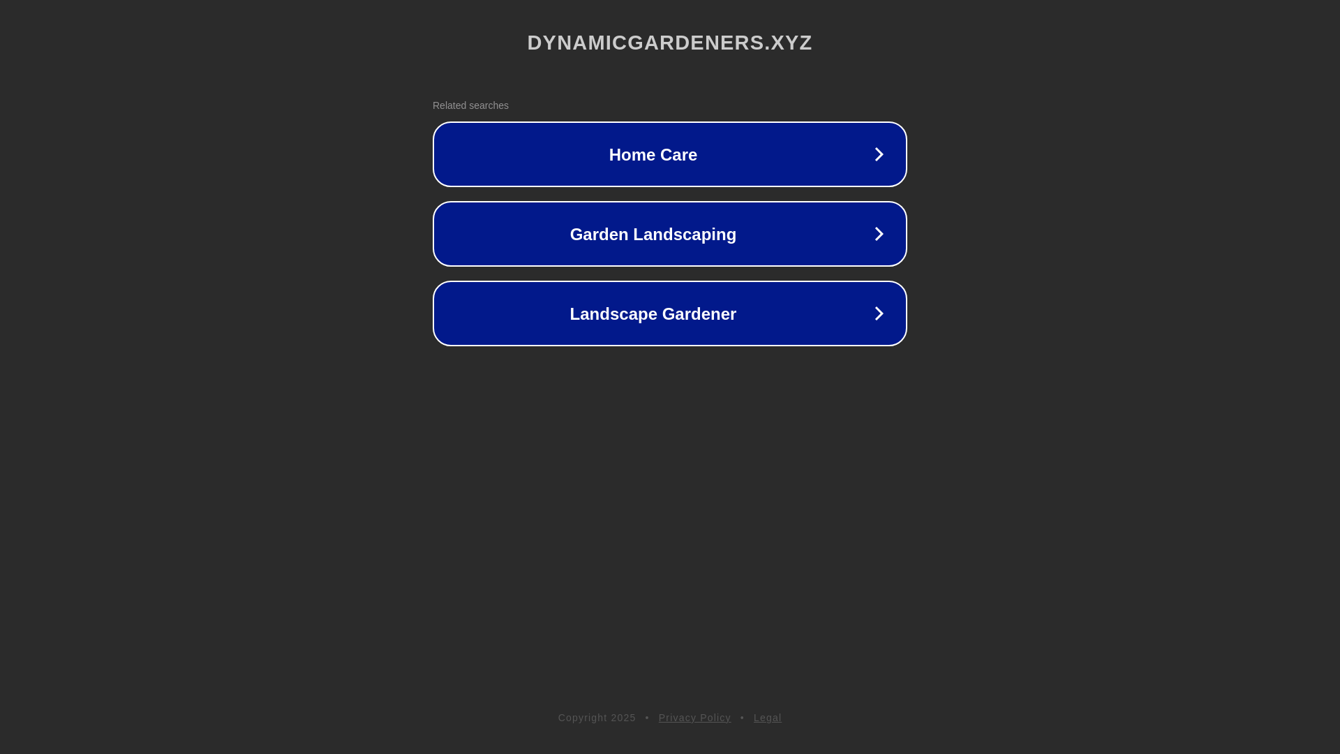 website screenshot of https://dynamicgardeners.xyz/