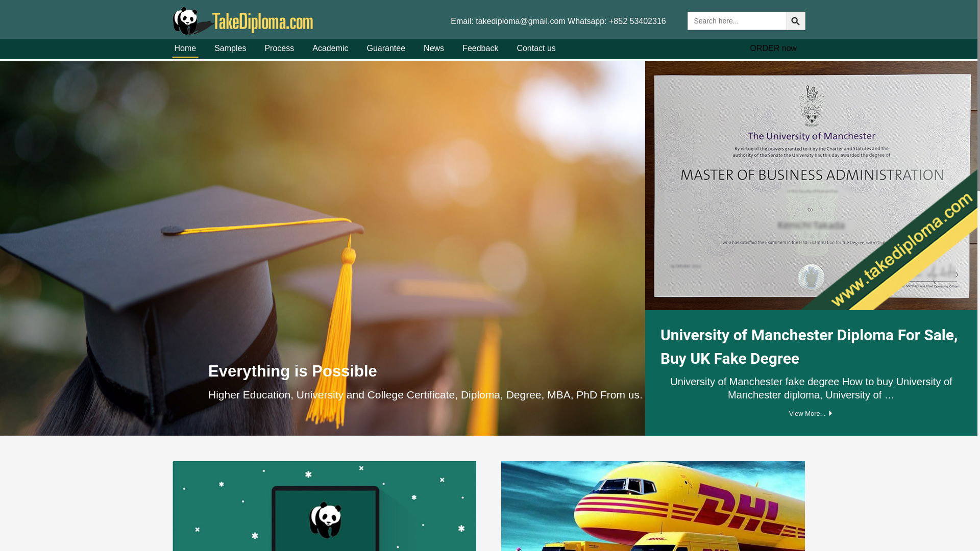 website screenshot of https://www.takediploma.com/