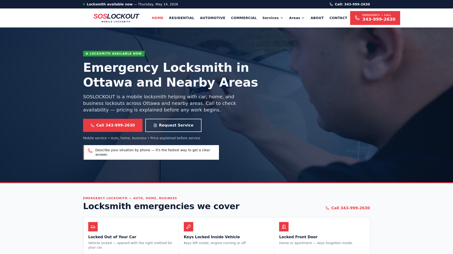 website screenshot of https://ottawasoslockout.com/