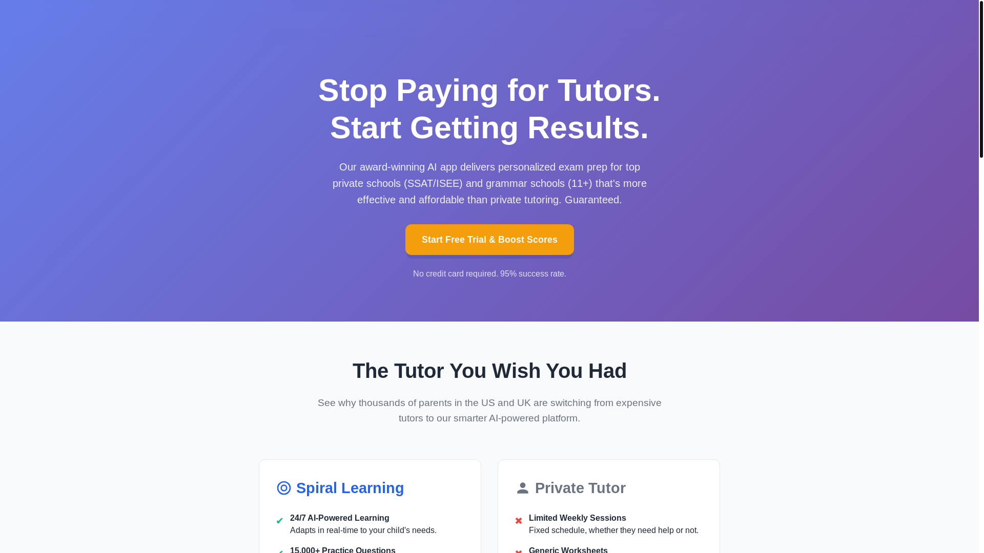 website screenshot of https://spirallearning.pages.dev/