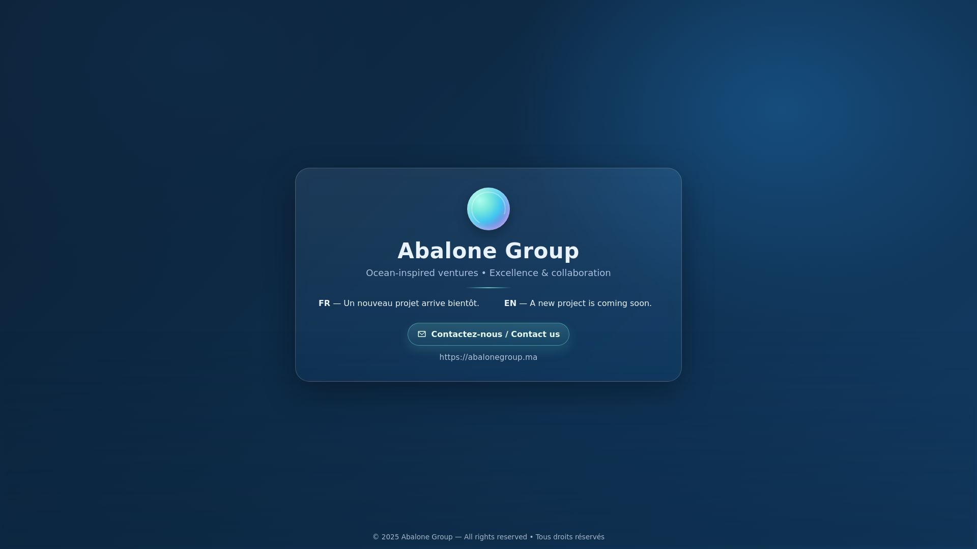 website screenshot of https://abalonegroup.ma/