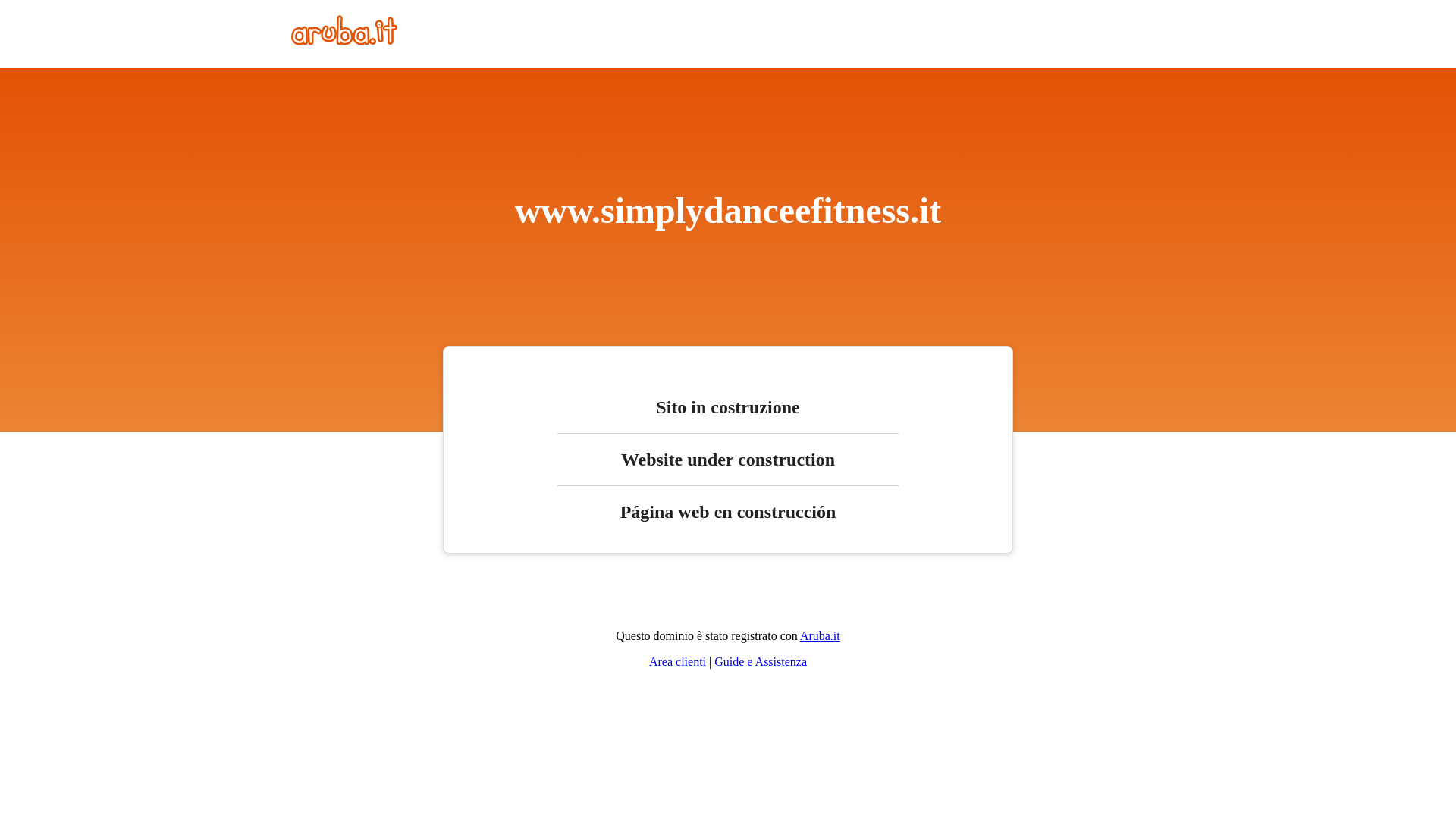 website screenshot of https://simplydanceefitness.it/