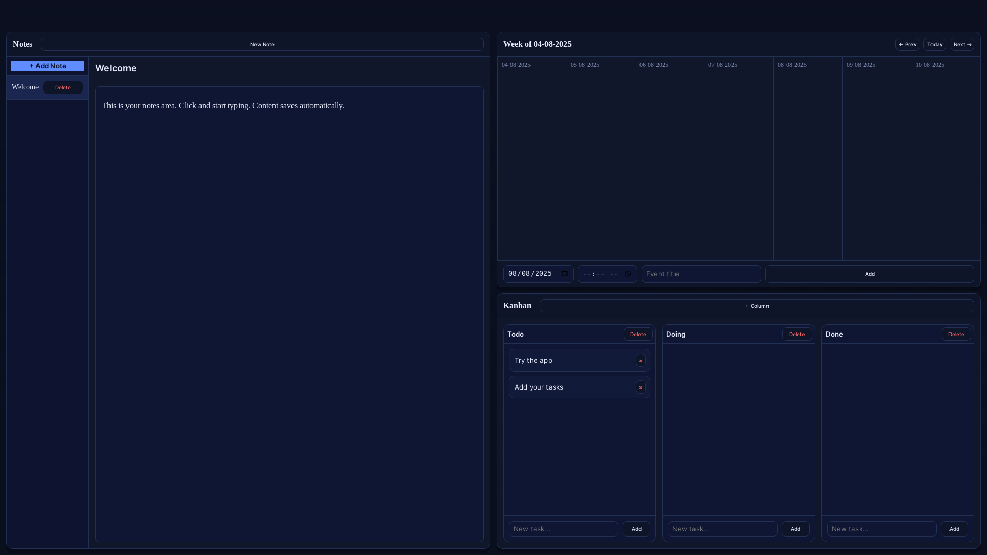 website screenshot of https://neuronotes.pages.dev/