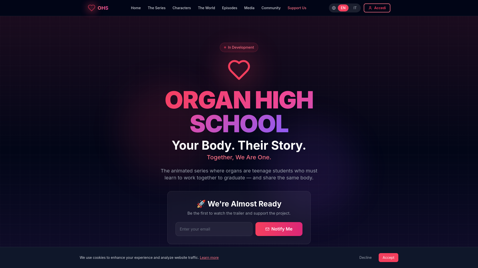 website screenshot of https://organhighschool.com