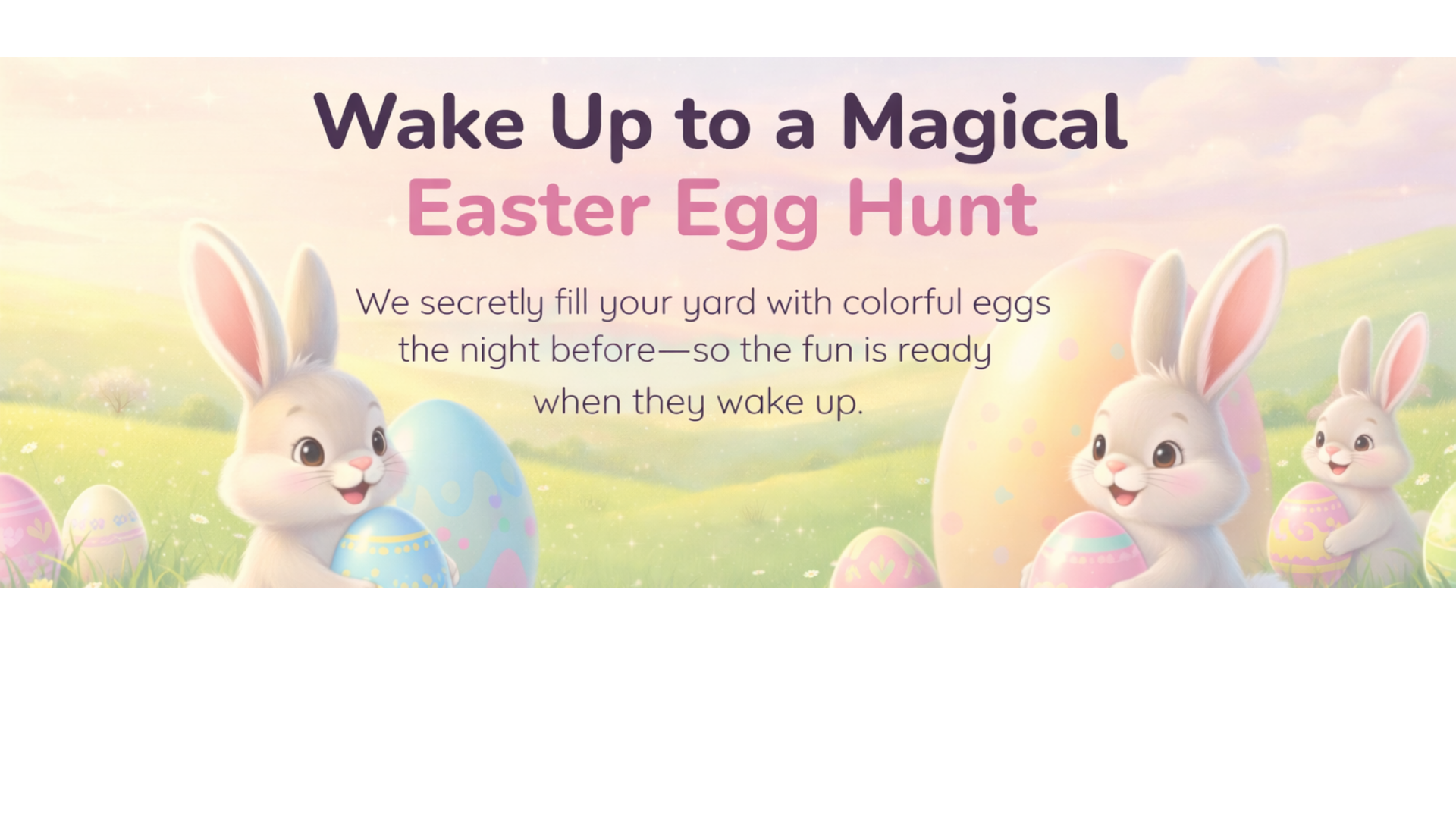 website screenshot of https://readysetegghunt.com