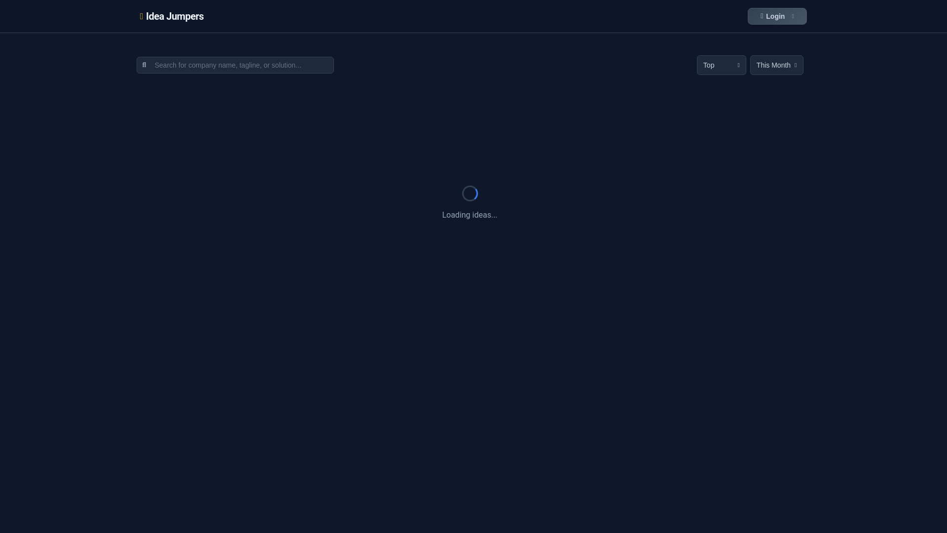 website screenshot of https://idea-jumper-final.pages.dev/