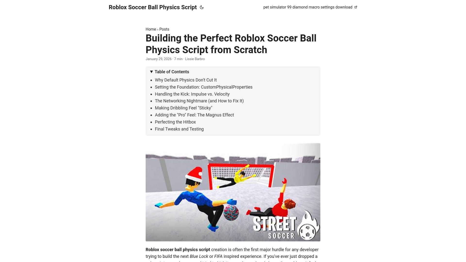 website screenshot of https://robloxsoccerballphysicsscript.pages.dev/