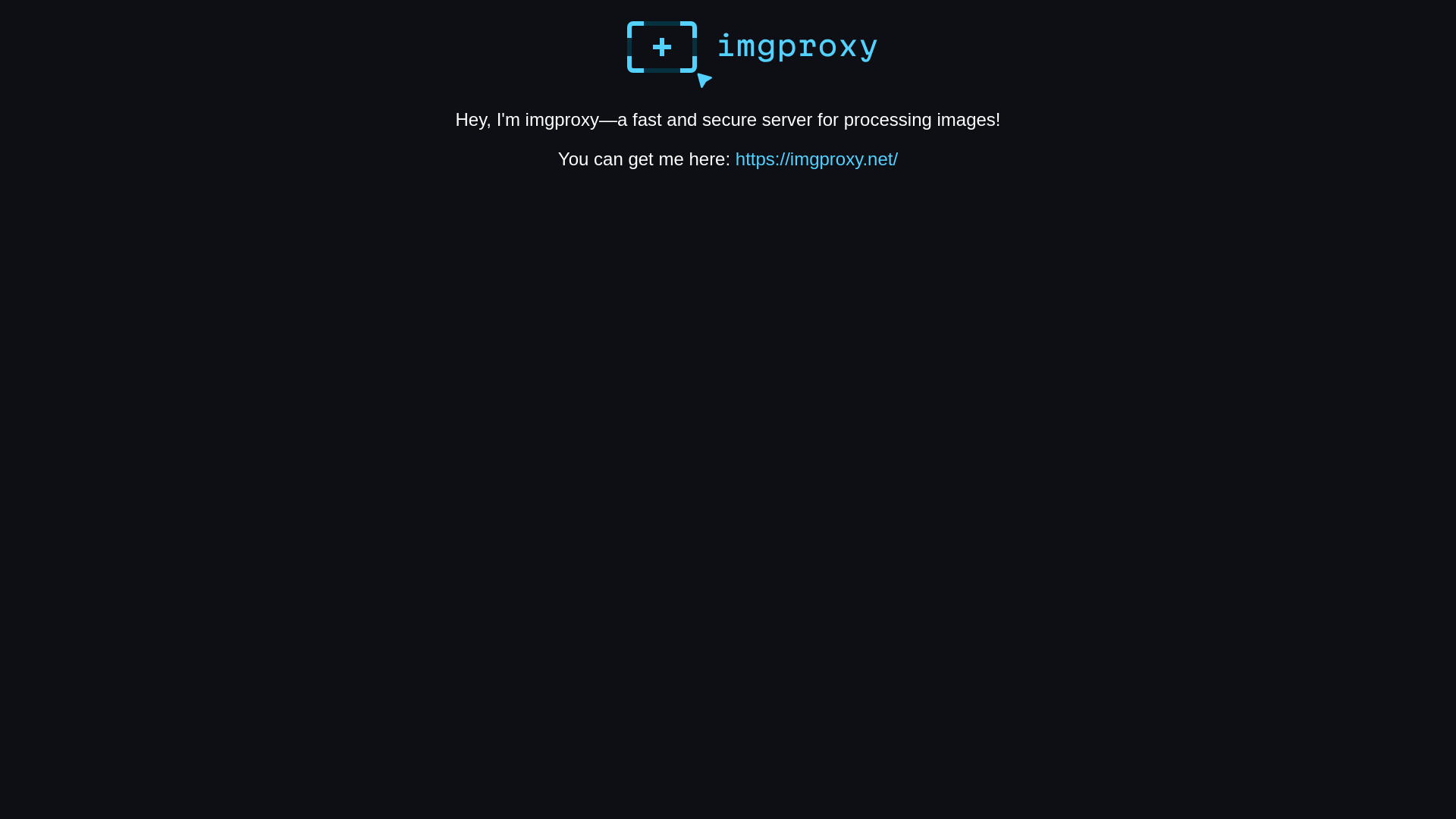 website screenshot of https://imgproxy.flathub.org/