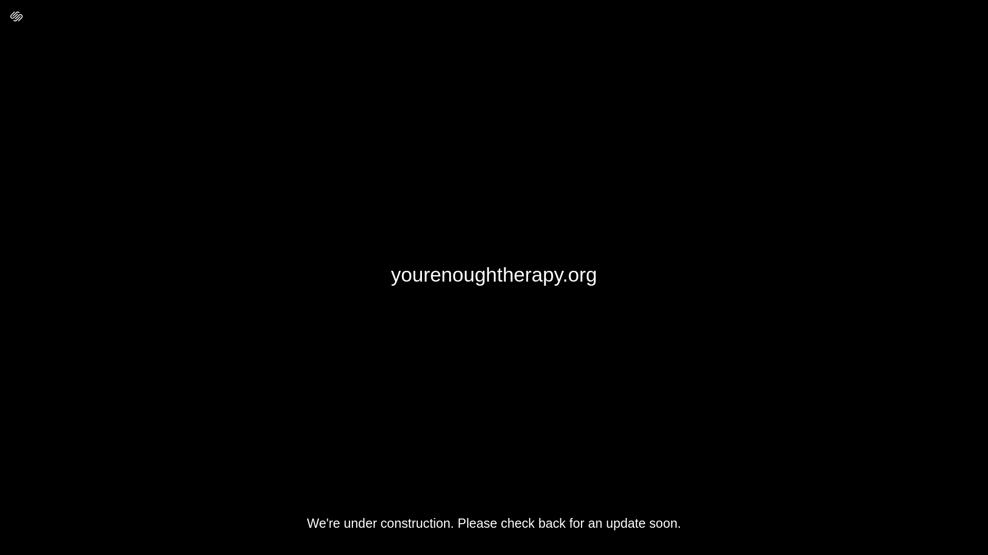 website screenshot of https://yourenoughtherapy.org/