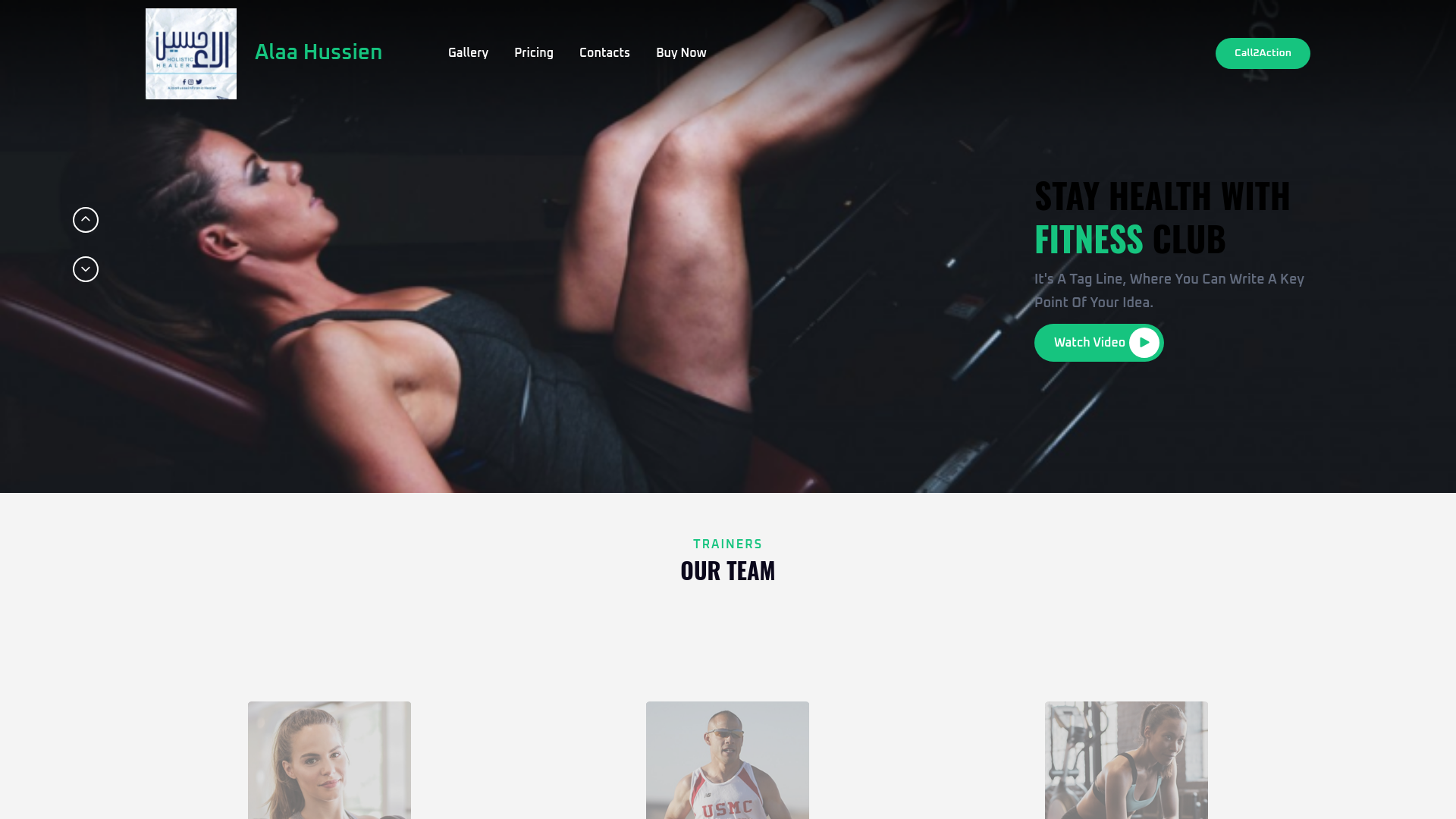 website screenshot of https://alaahussiencoach.com/