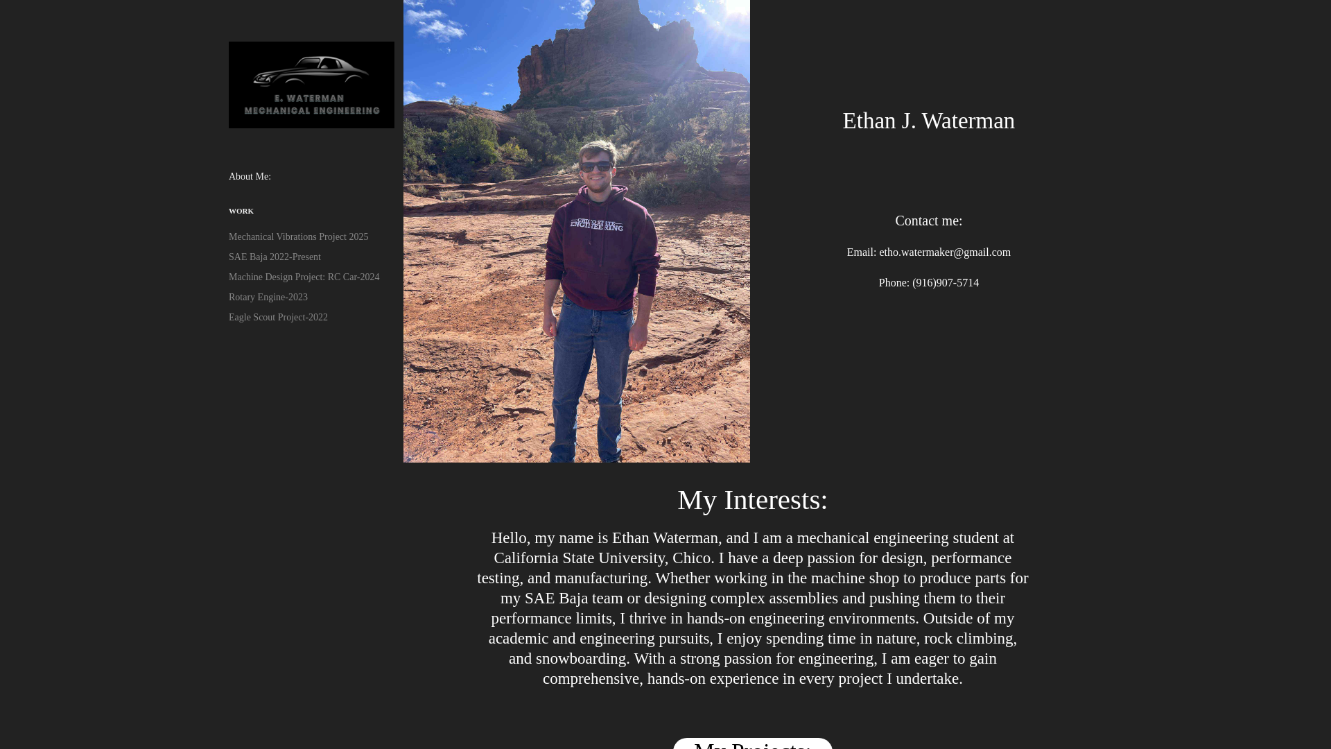 website screenshot of https://ejwaterman.com/