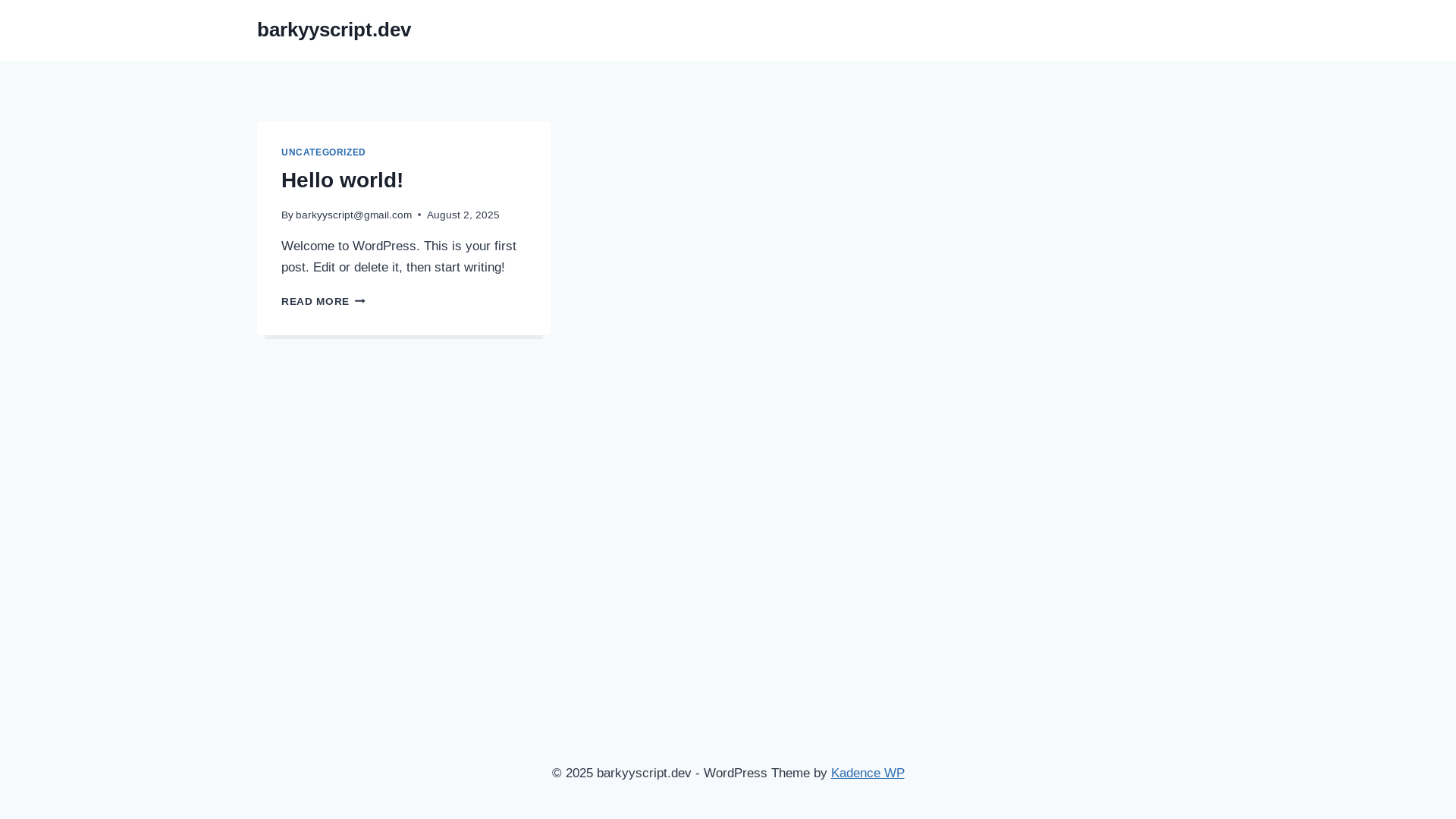 website screenshot of https://barkyyscript.dev/