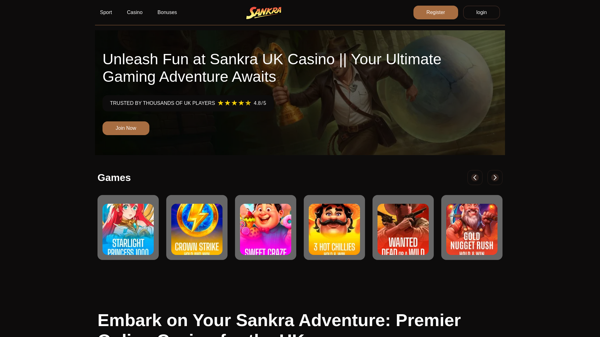 website screenshot of https://sankraa.org.uk/