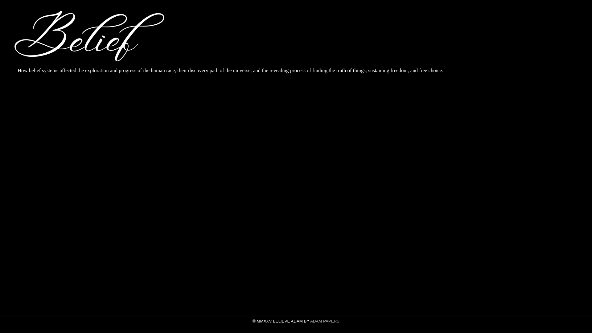 website screenshot of https://believeadam.pages.dev/